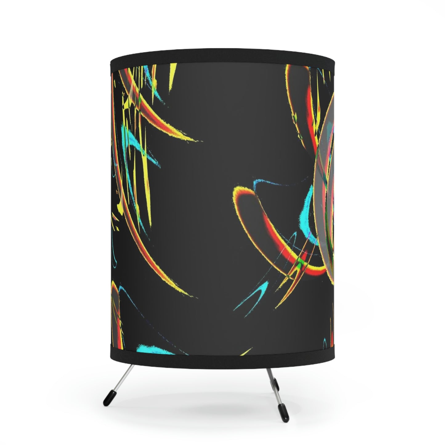 Tripod Lamp with High-Res Printed Shade, US\CA plug ... "Waning Moon" ... Central Idaho ... October 2022 ... Rendering Time: 22 Hours ... Original Works ...