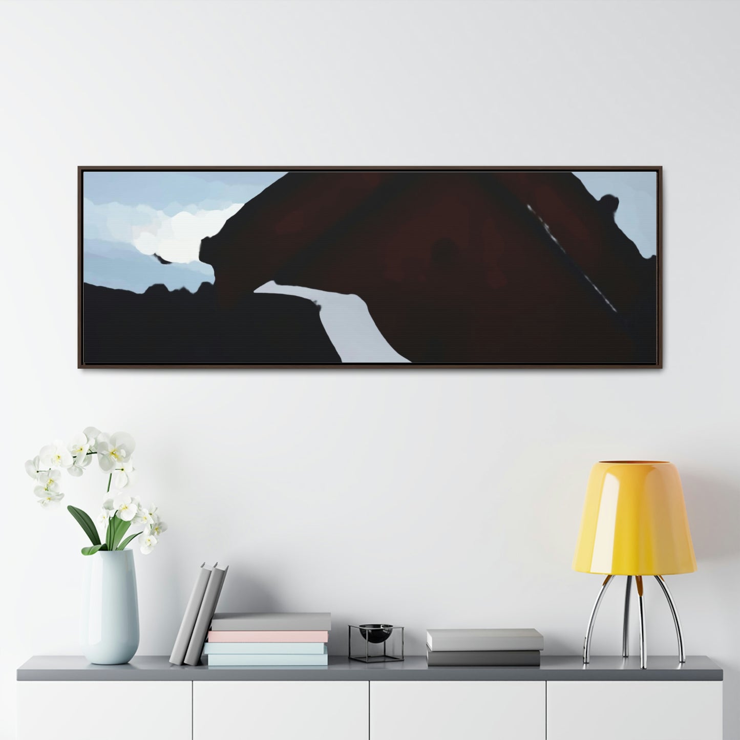 Gallery Canvas Wraps, Horizontal Frame ... After An Intense Snow Storm ... 'Digging Out' ... A Vehicle & Cabin "In The Mountains" ... March 2023 ... Original Works ...