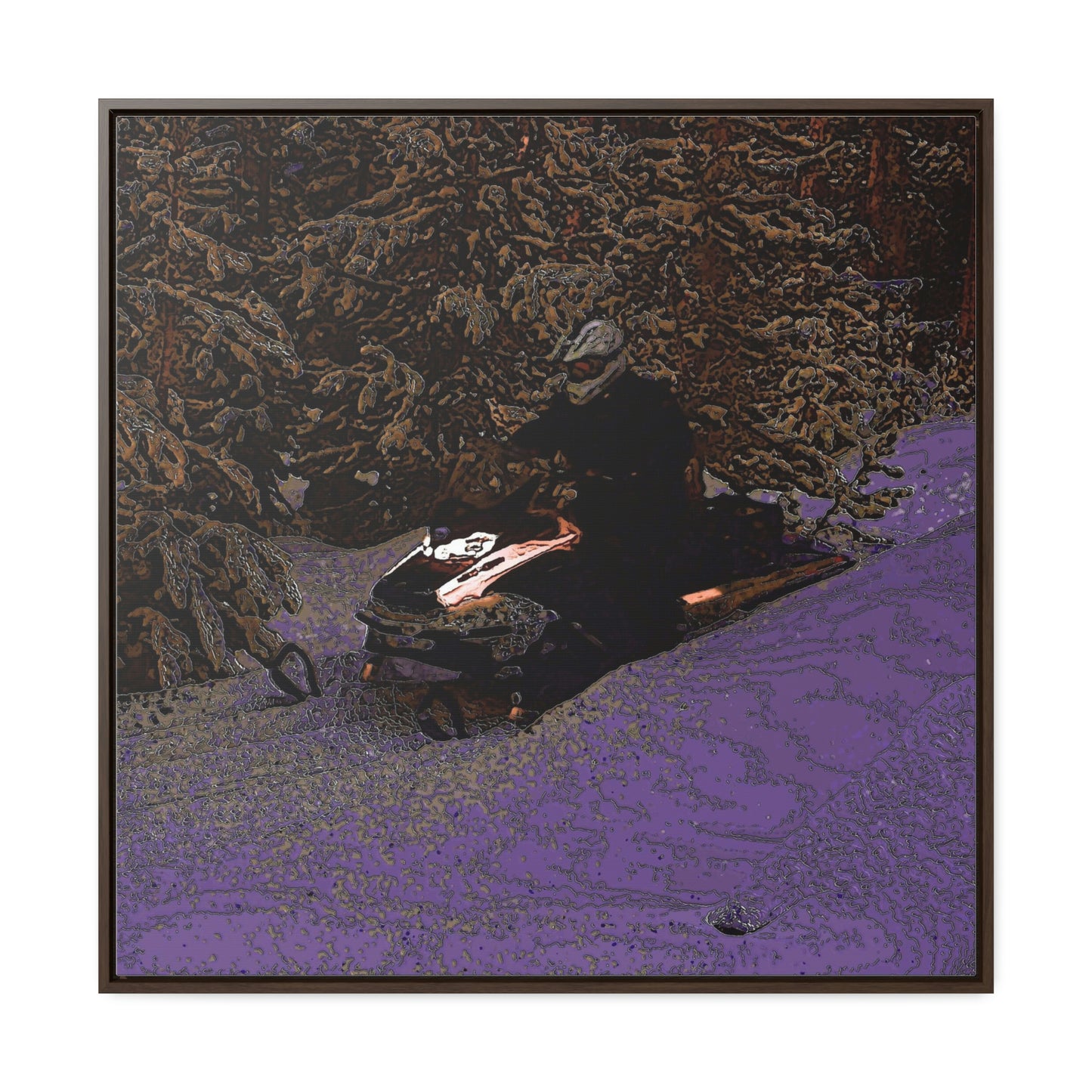Gallery Canvas Wraps, Square Frame ... Yep ... "Another Day ... Riding Through The Wilderness ... " ... February 2023 ... Original Works ...