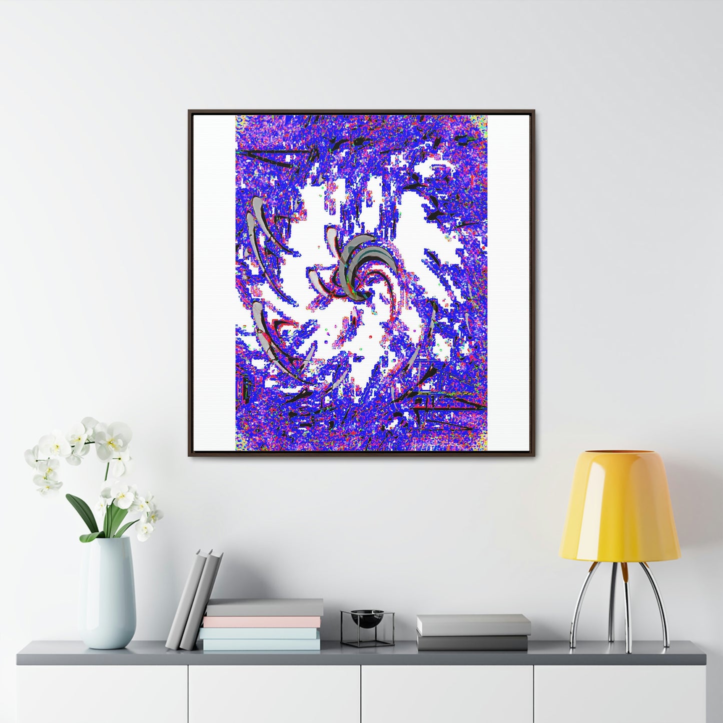 Gallery Canvas Wraps, Square Frame ... "Waning Moon" ... Central Idaho ... October 2022 ... Rendering Time: 22 Hours ... Original Works ...