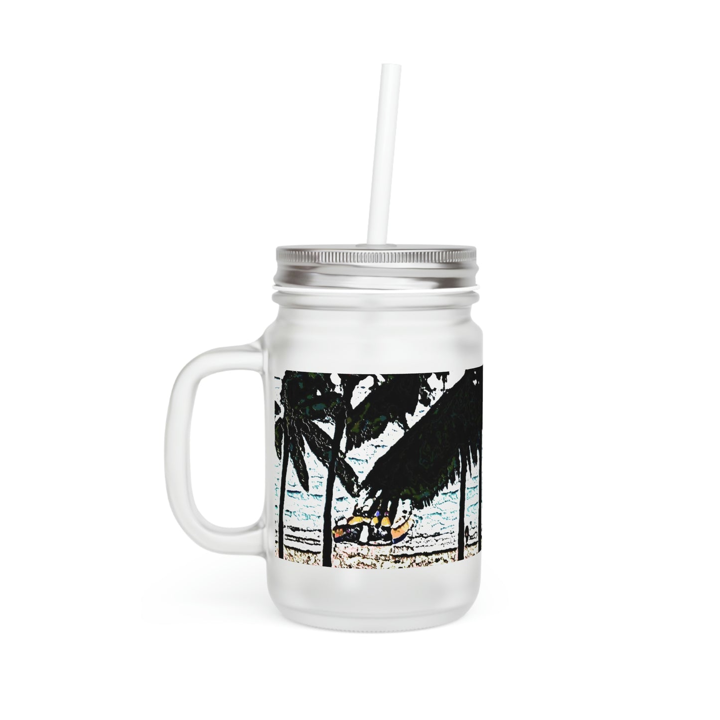 Mason Jar ... "A Beautiful Beach Amongst The Palms" ... The Outrigger Waikiki, Honolulu, Oahu ... Original Works ...