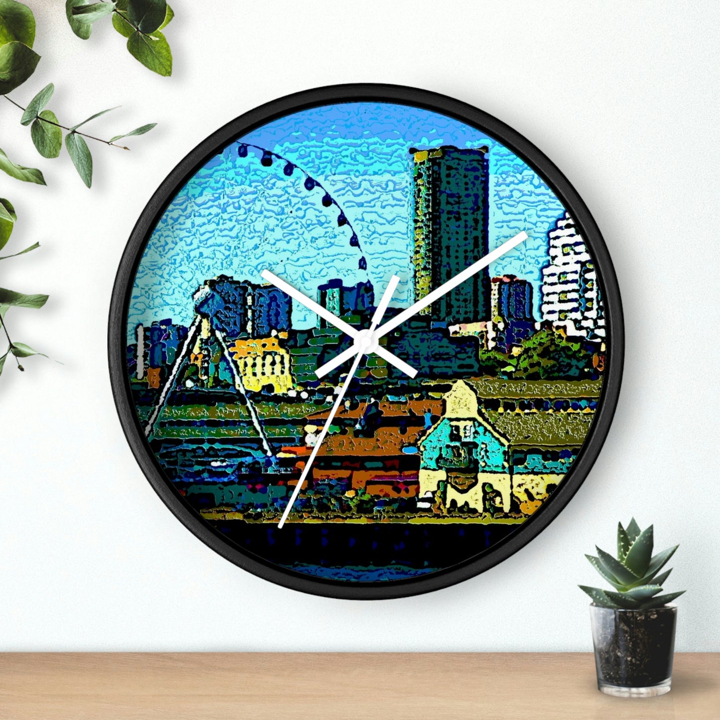 Wall clock ... That Classic Wheel ... 'Seattle's Wheel' ... & An Old Classic Waterside Vendors ...  'Family Archives' ... Original Works ...