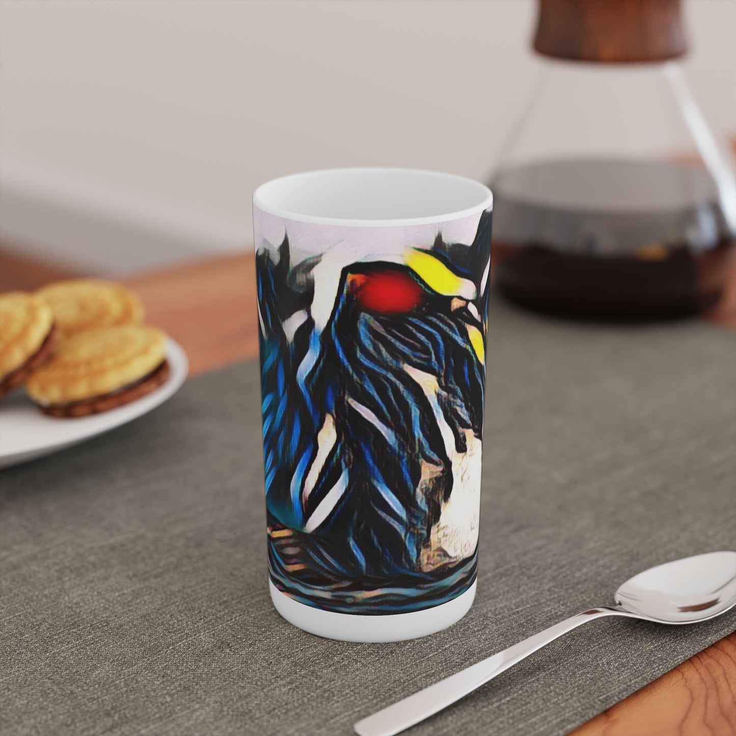 Conical Coffee Mugs (3oz, 8oz, 12oz) ... "Ken's Favourite Humpback Breach" ... Circa: 21st Century ... Maui, HI ... Original Works ...
