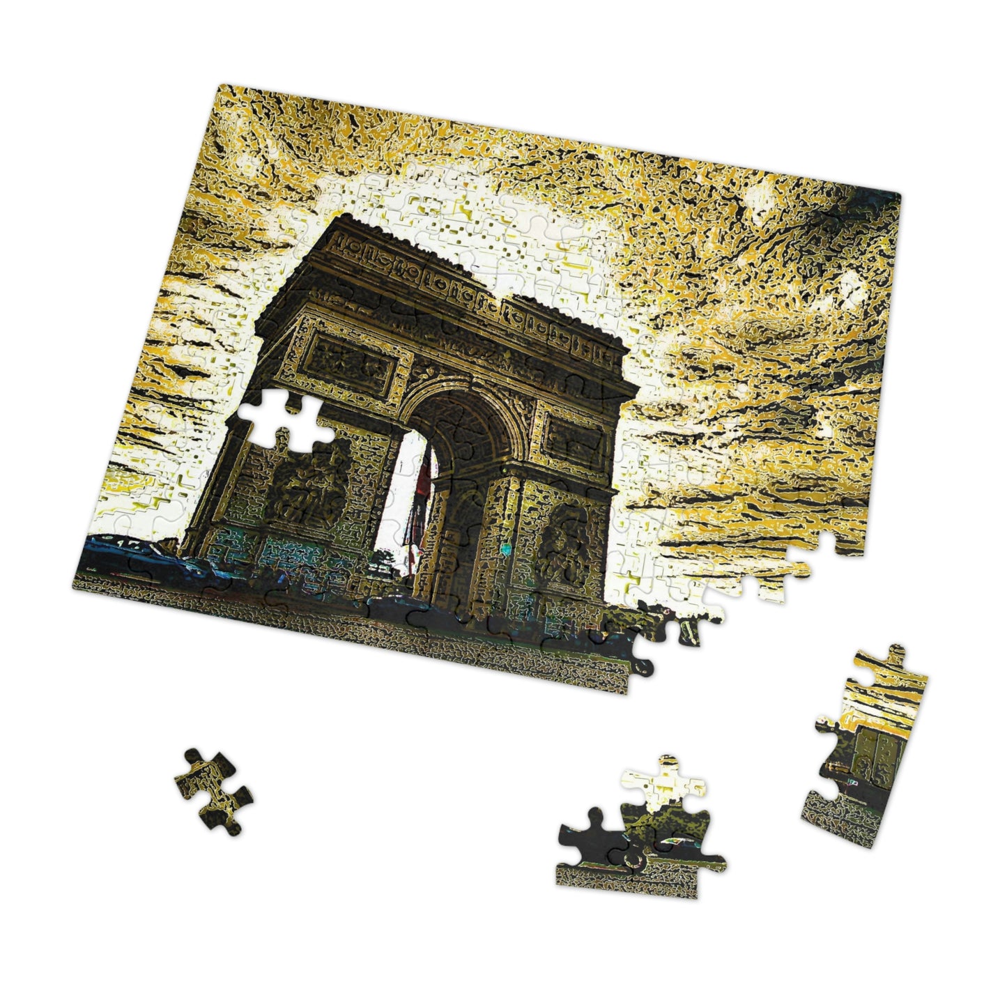 Jigsaw Puzzle (30, 110, 252, 500,1000-Piece) ...  L'Arc de Triomphe ... 'Barbara Joan Bonnell-Holt Photo' ... Circa 1972 ... Oringinal Works ...