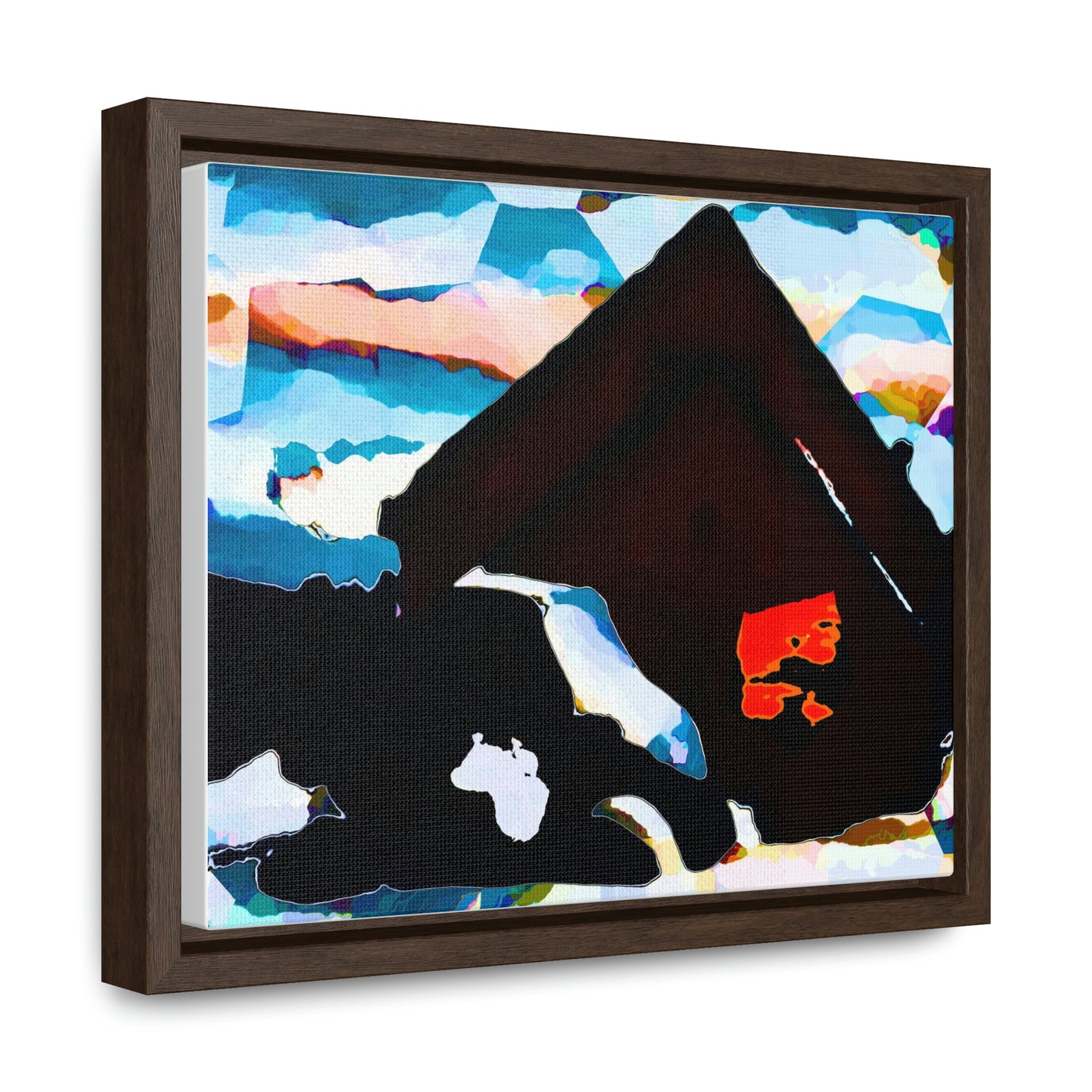 Gallery Canvas Wraps, Horizontal Frame ... After An Intense Snow Storm ... 'Digging Out' ... A Vehicle & Cabin "In The Mountains" ... March 2023 ... Original Works ...