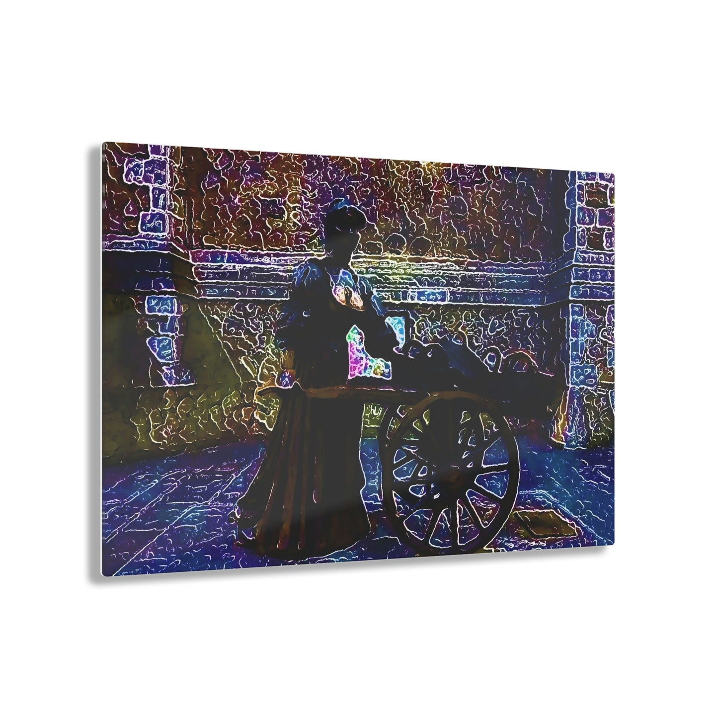 Acrylic Prints ... Dublin's "Molly Malone Along Grafton Street" ... Cryin' Cockels & Muscles Alive-Alive-Oh ... Circa 2003 ... Original Works ...