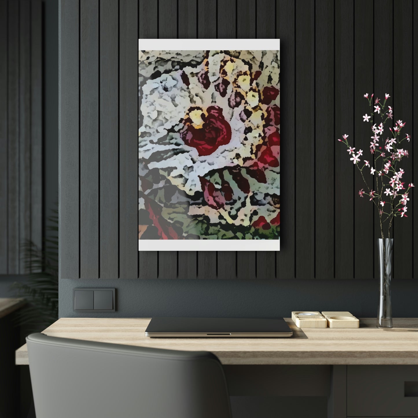 Acrylic Prints ... "A Friendly Flower" ... Pointsettia 'Pointing' ... Original Works ... (Supplied Photograph) ...