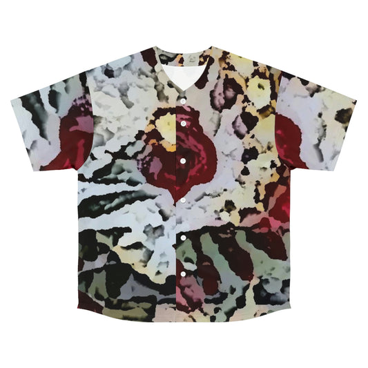 Men's Baseball Jersey ... "A Friendly Flower" ... Pointsettia 'Pointing' ... Original Works ... (Supplied Photograph) ...