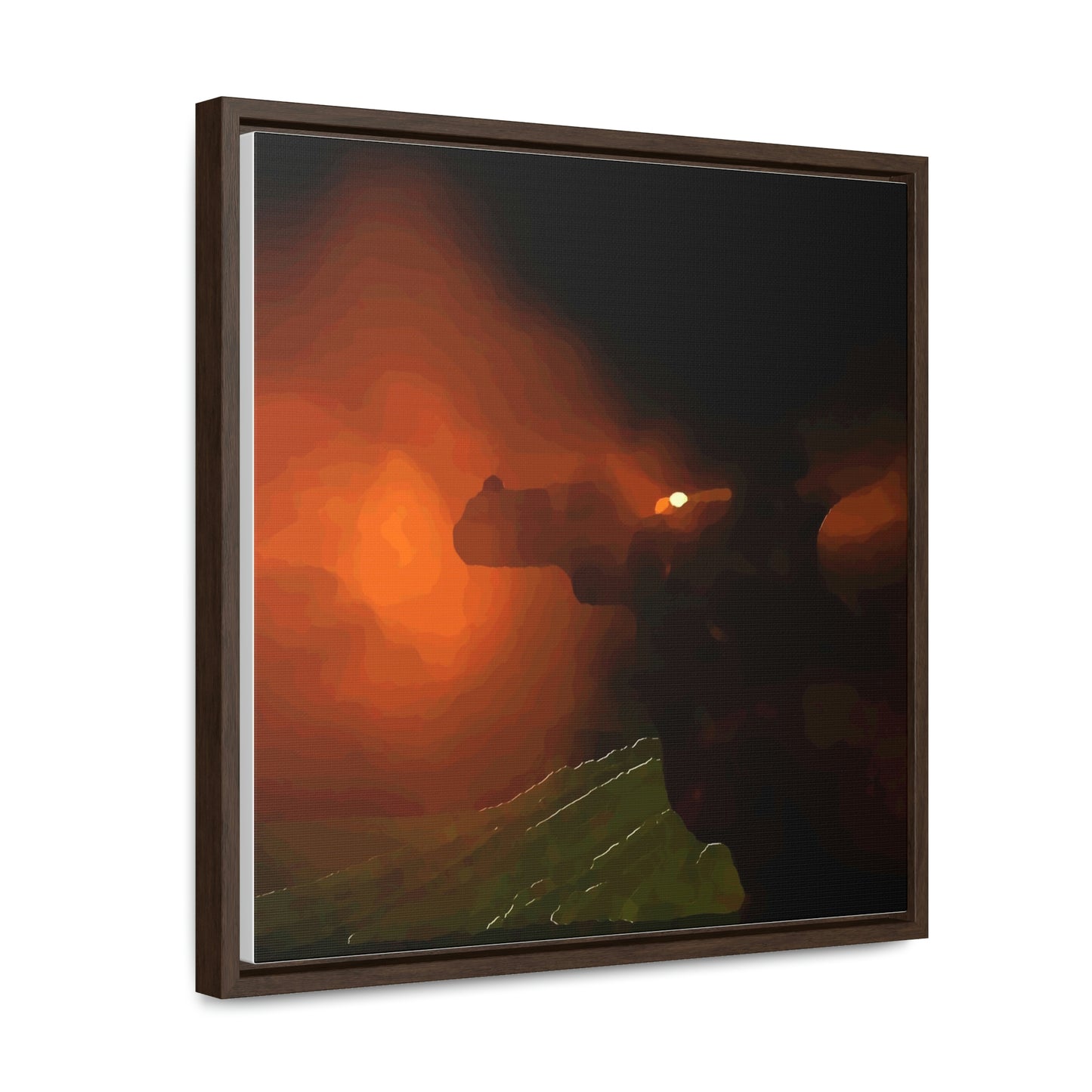 Gallery Canvas Wraps, Square Frame ... Ruger .357 Magnum Early-Morning-Target-Practice ... 'Circa April 2022' ... Original Works ...