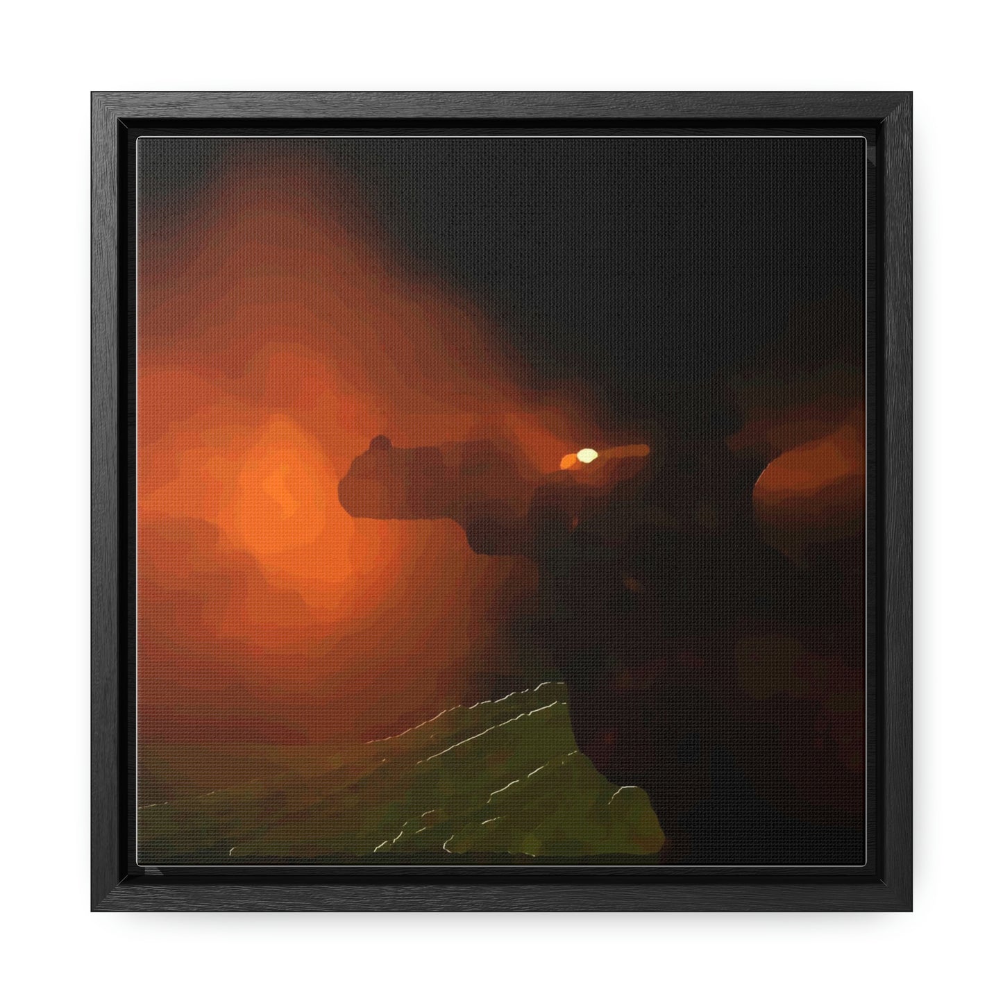 Gallery Canvas Wraps, Square Frame ... Ruger .357 Magnum Early-Morning-Target-Practice ... 'Circa April 2022' ... Original Works ...