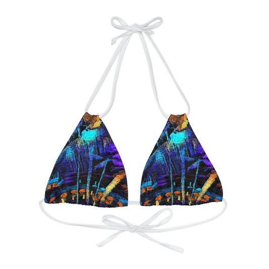 Strappy Triangle Bikini Top (AOP) ... "The Royal Hawai'ian: Waikiki Beach_Beach" ... Honolulu, HI ... Ocotber 2014 (Halloween) ... Original Works ...