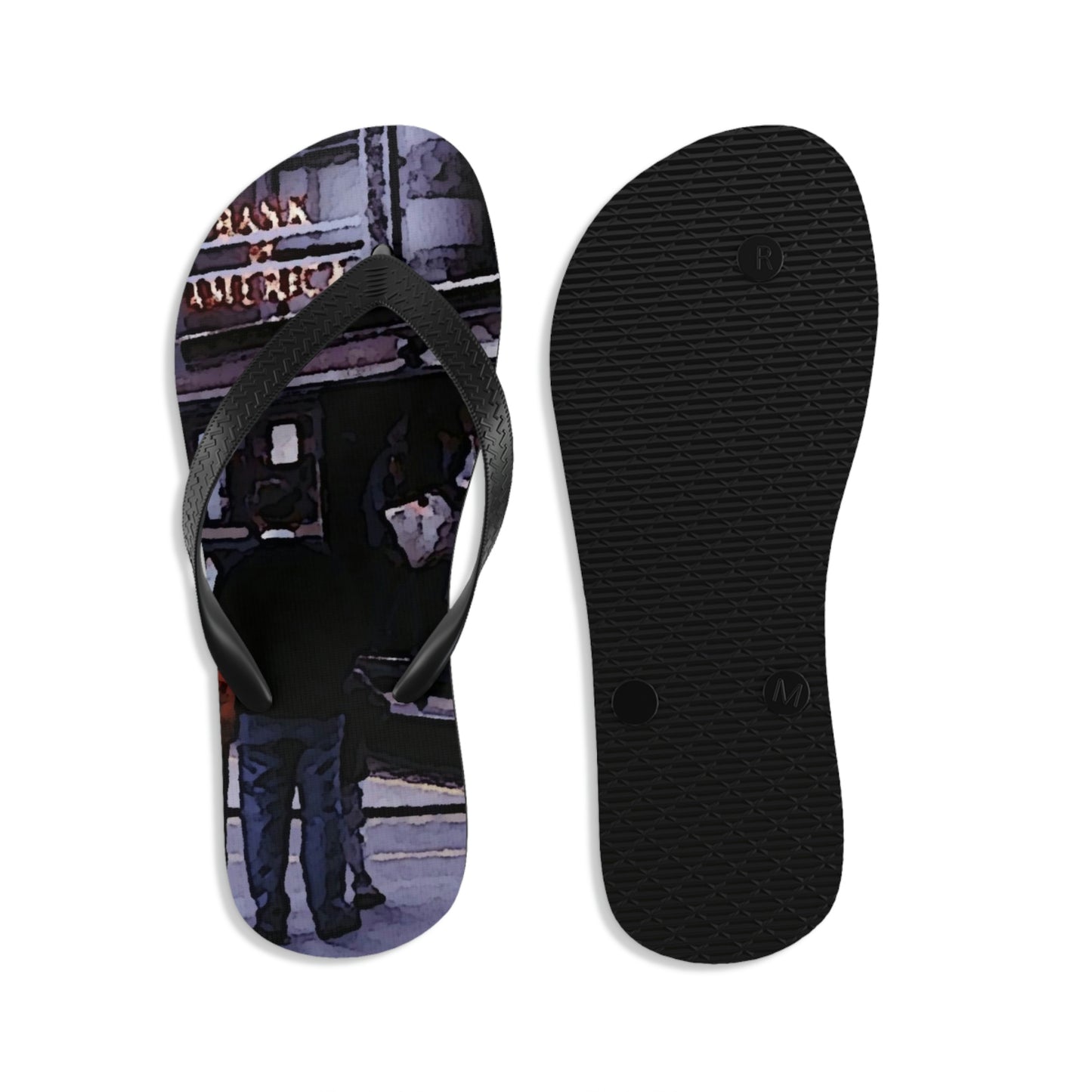 Unisex Flip-Flops ... San Francisco ... 'Rice-A-Roni-A-San Francisco Treat' ... "A Cable Car Classic" ... Family Archives: 1973 ... Original Works ...