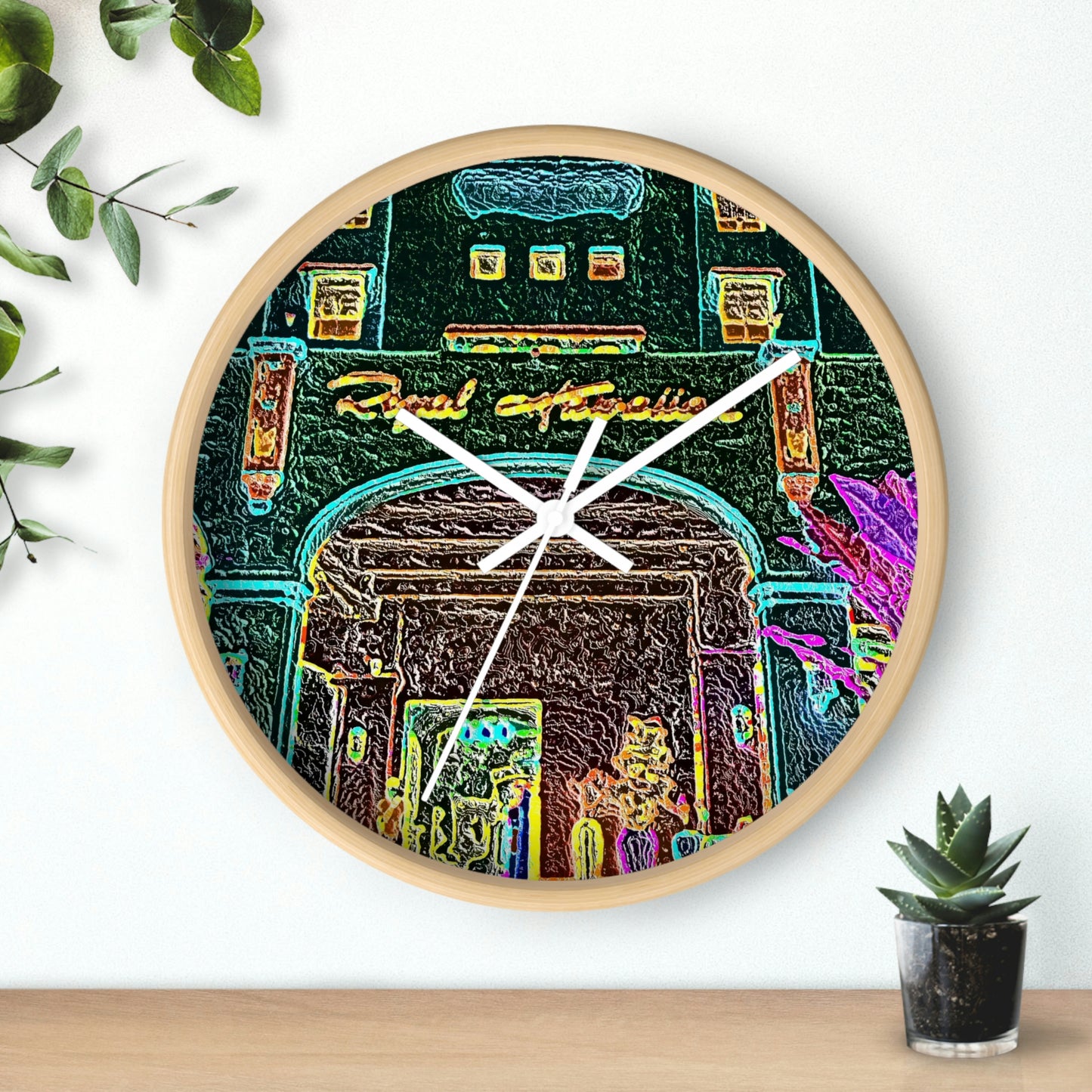 Wall Clock ... "La Grande Entree" At: 'The Pink Palace' ... The Royal Hawai'ian ... Honolulu, HI ... '27Oct2014' ... Original Works ...
