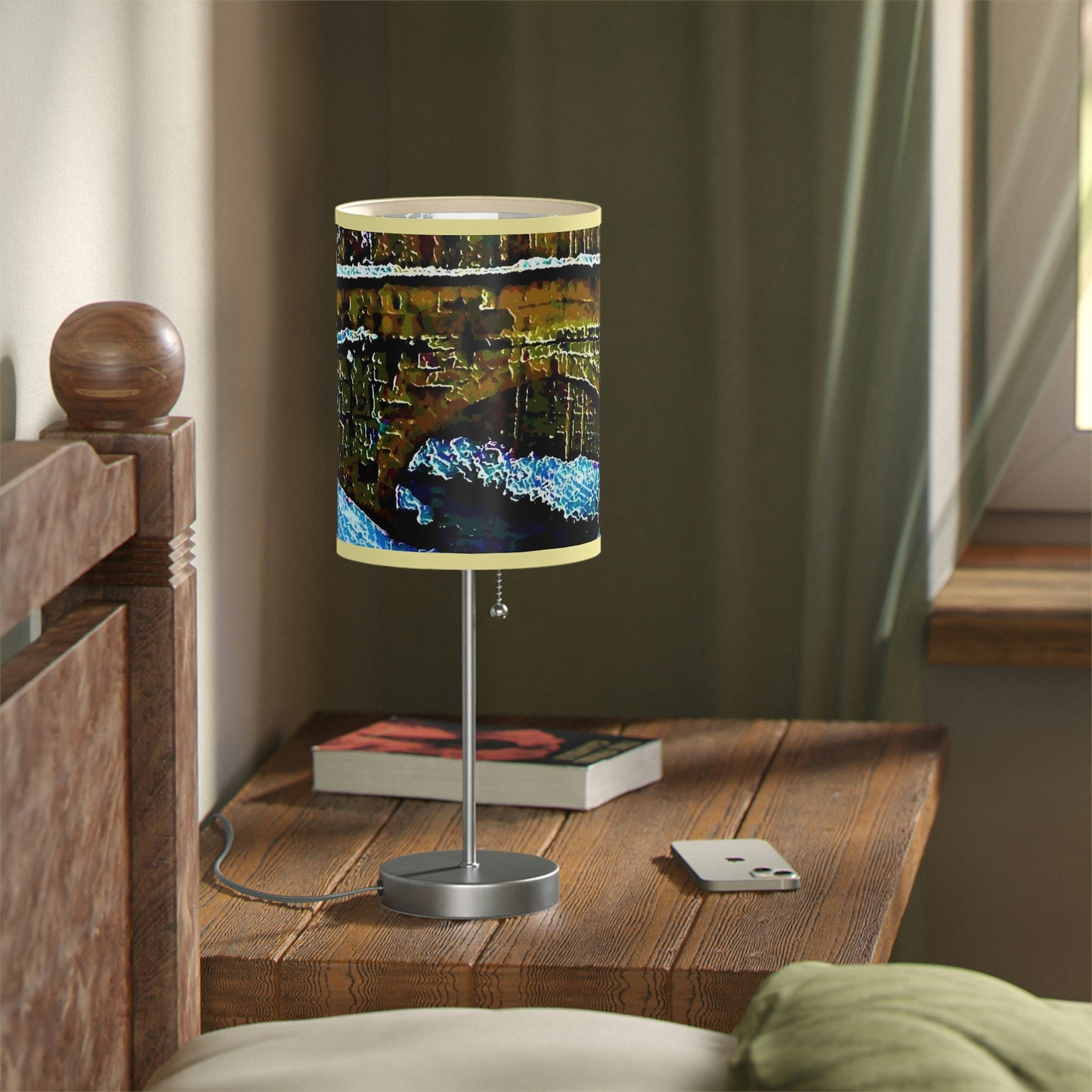 Lamp on a Stand, US|CA plug ... Walikng The Streets & Alleys ... 'Strolling The Canals ... '  ... Original Works  ...