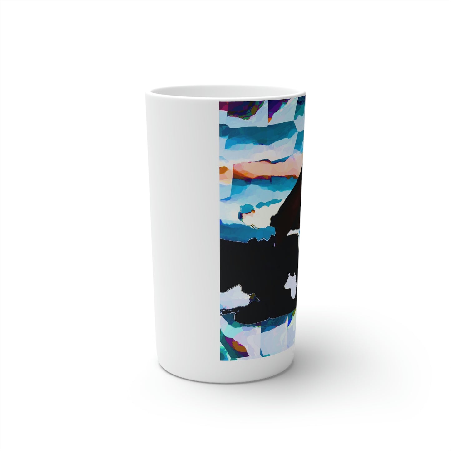 Conical Coffee Mugs (3oz, 8oz, 12oz) ... After An Intense Snow Storm ... 'Digging Out' ... A Vehicle & Cabin "In The Mountains" ... March 2023 ... Original Works ...
