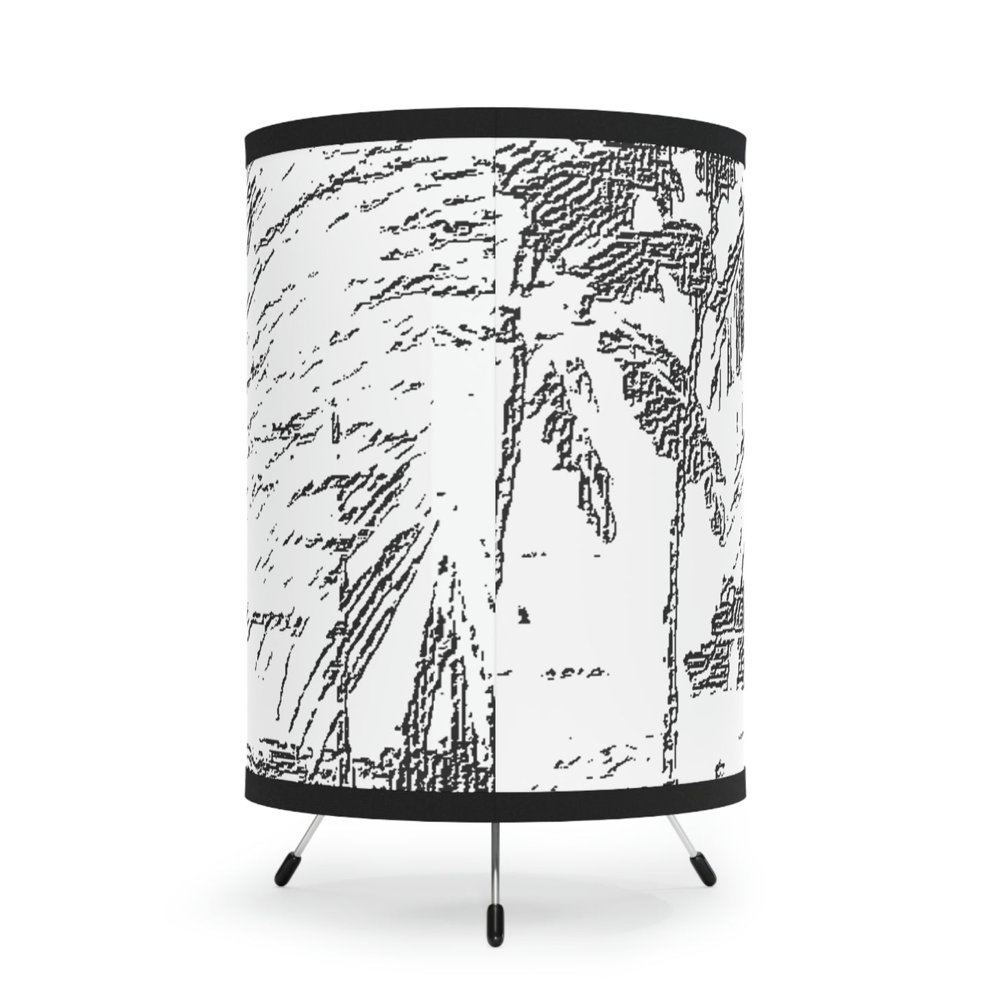 Tripod Lamp with High-Res Printed Shade, US\CA plug ... "The Royal Hawai'ian: Waikiki Beach_Beach" ... Honolulu, HI ... Ocotber 2014 (Halloween) ... Original Works ...
