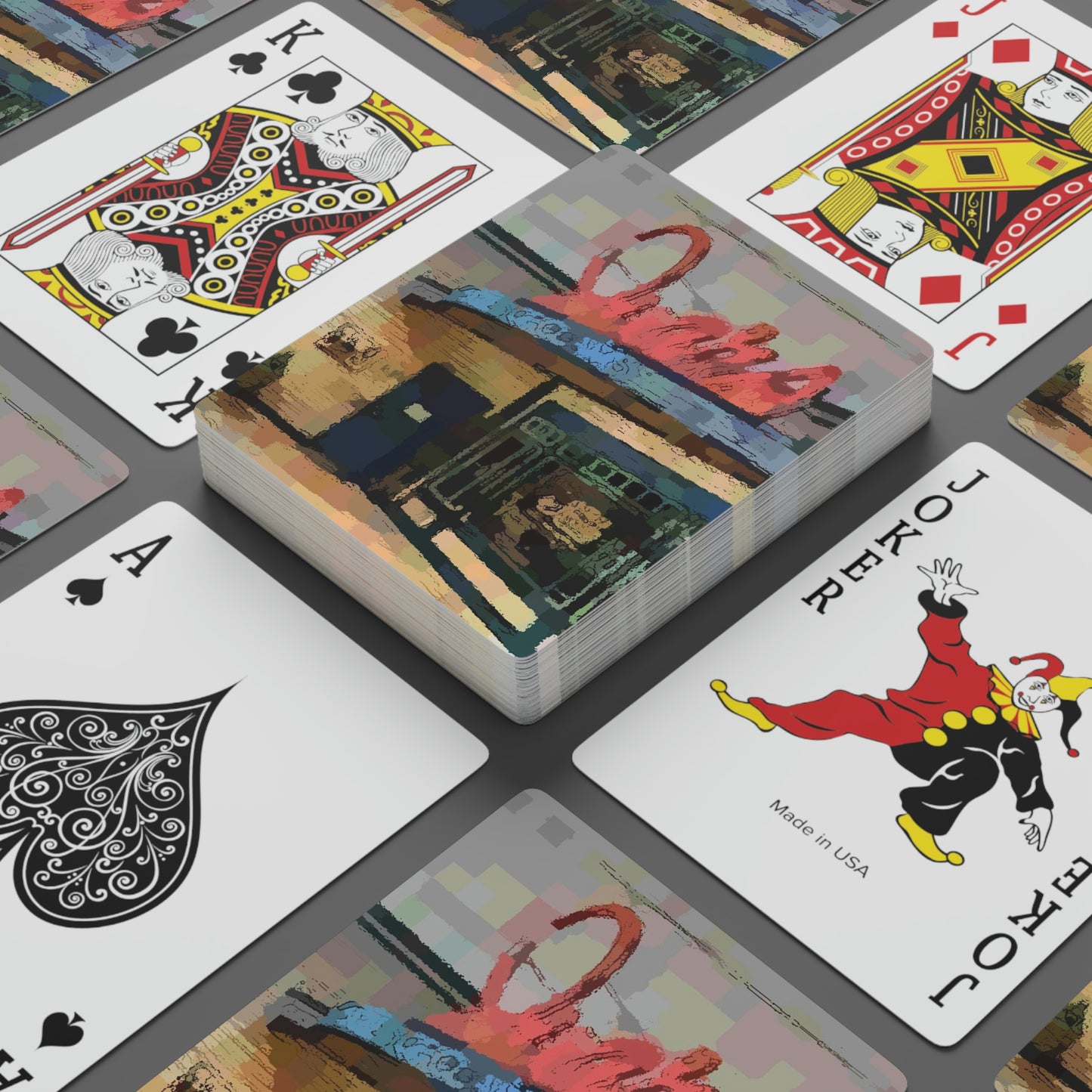 Custom Poker Cards ...  In-A-Hurry & Stressed? ... Remember: Keep "Clam" ... Clam_Happy ...  'Ivars: Seattle Waterfront' ... Personal Archives ... Original Works ...