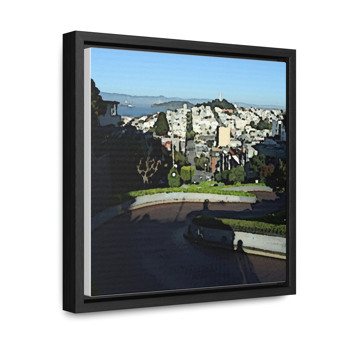 Gallery Canvas Wraps, Square Frame ...  "Lombard Street San Francisco, CA, USA" ... Family Archives 1970's ... Original Works ...