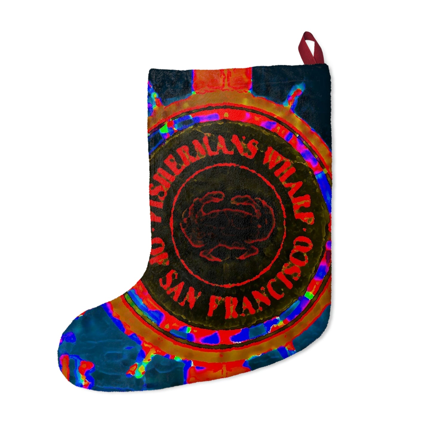 Christmas Stockings ...  "No.9 Fishermen's Grotto - Fishermen's Wharf, SF, California" ... Family Archives: 1970's ... Original Works ...
