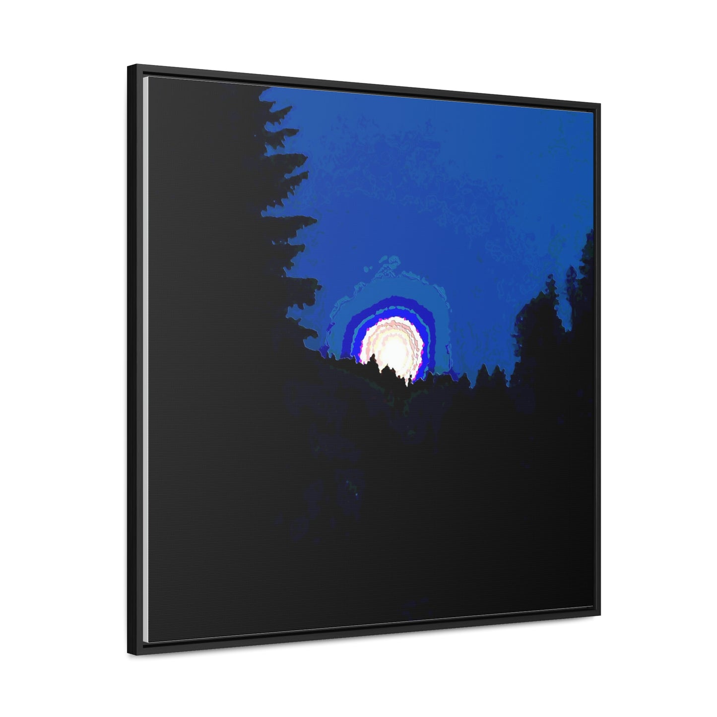 Gallery Canvas Wraps, Square Frame ... "The Road Home" ...' Over The River & Through The Woods To? ...' ... Moonscape Near Elk City, Idaho ... Original Works ... 5Jan23 ...