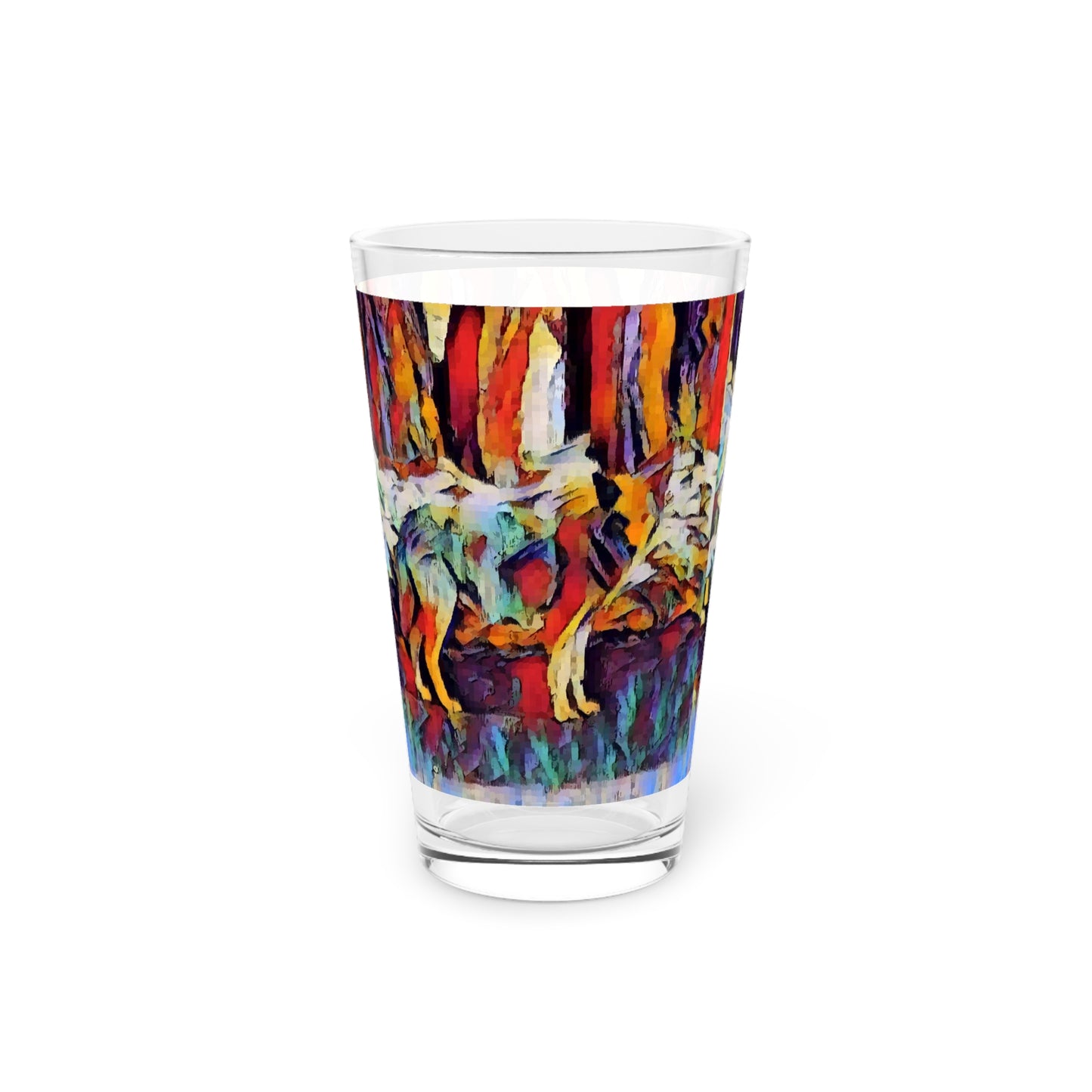 Pint Glass, 16oz ... Coyote ... "Yosemite Valley: Circa May23 ... KPH Base Photo" ... Original Works ...