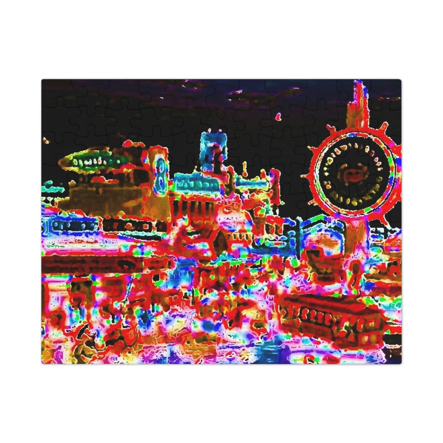 Jigsaw Puzzle (30, 110, 252, 500,1000-Piece) ... "No.9 Fishermen's Grotto - Fishermen's Wharf, SF, California" ... Family Archives: 1970's ... Original Works ...