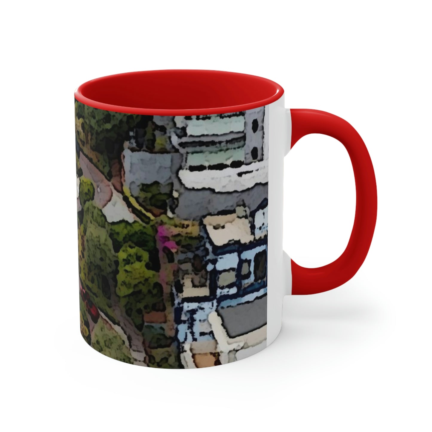 Accent Coffee Mug, 11oz ... A Crazy Street ... 'Eight Winding Curve-Switchbacks' ... "Lombard Street, San Francisco, CA' ... Family Archives: 1970's ... Original Works ...