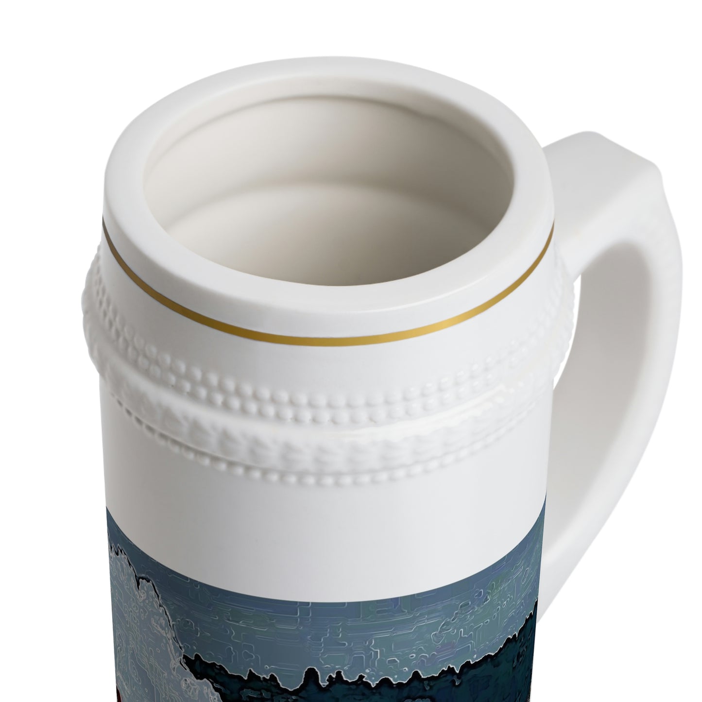Beer Stein Mug ... Seattle Columbia Cup On Lake Washington ... "Dave Wilcox Heads For The Win" ... Associate Gift-Photo ... Original Works ...