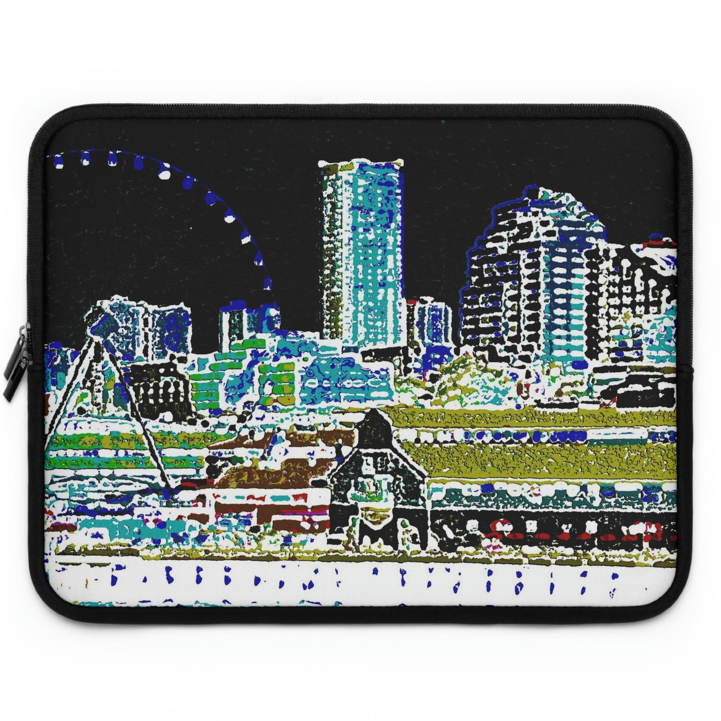 Laptop Sleeve ... That Classic Wheel ... 'Seattle's Wheel' ... & Old Classic Waterside Vendors ...  'Family Archives' ... Original Works ...