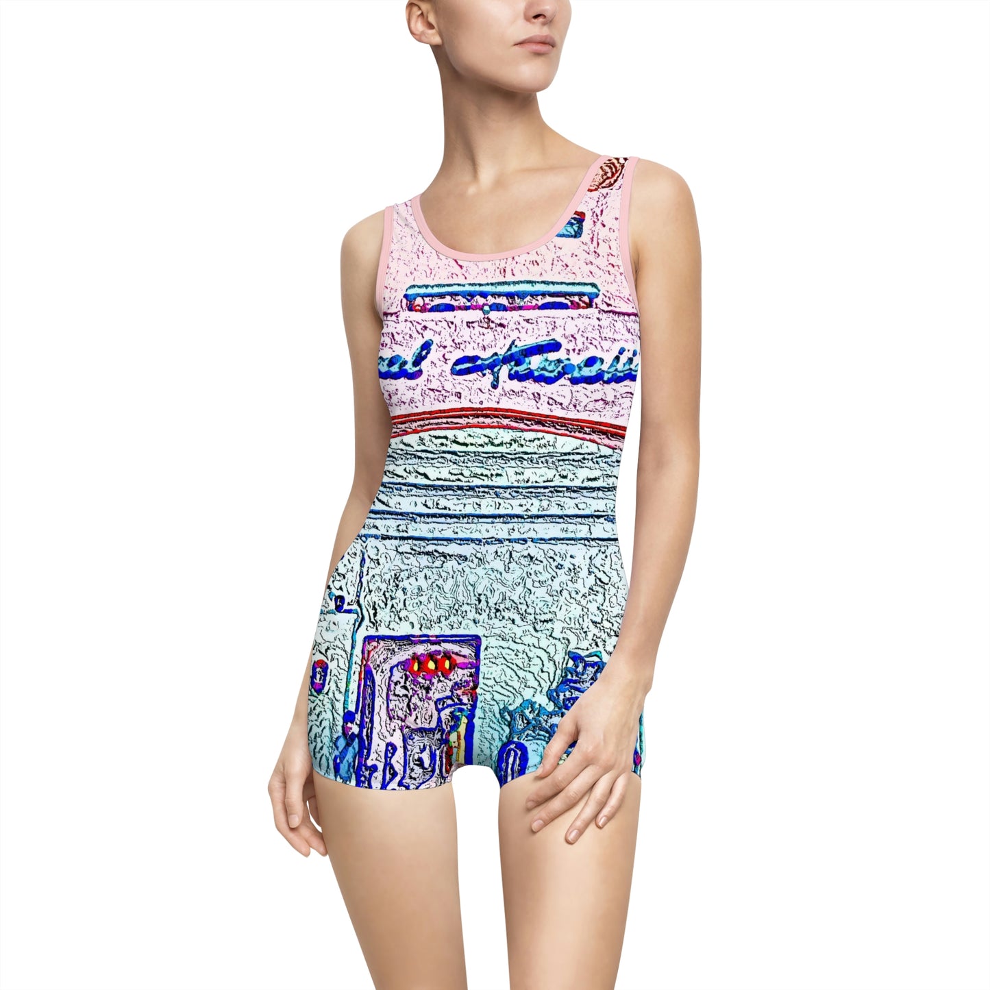 Women's Vintage Swimsuit ... "La Grande Entree" At: 'The Pink Palace' ... The Royal Hawai'ian ... Honolulu, HI ... '27Oct2014' ... Original Works ...