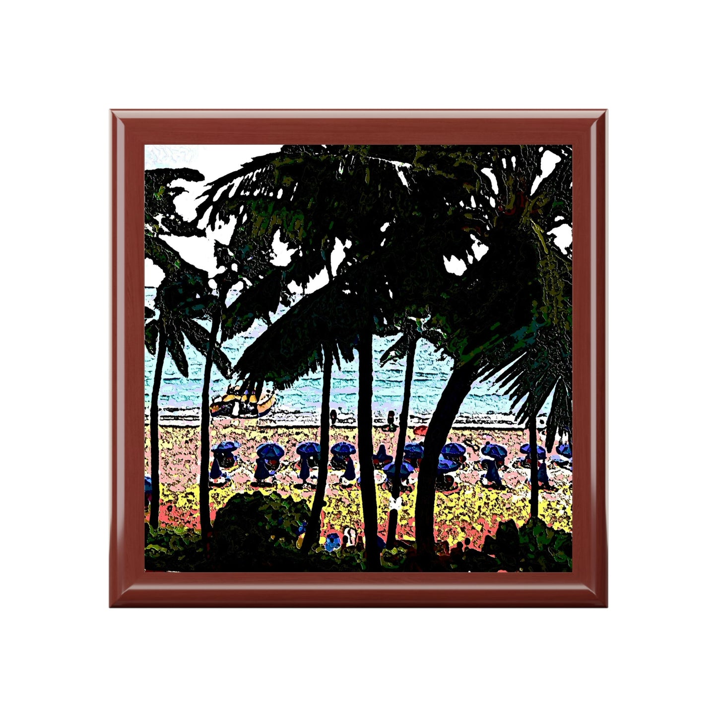 Jewelry Box ... "A Beautiful Beach Amongst The Palms" ... The Outrigger Waikiki, Honolulu, Oahu ... Original Works ...