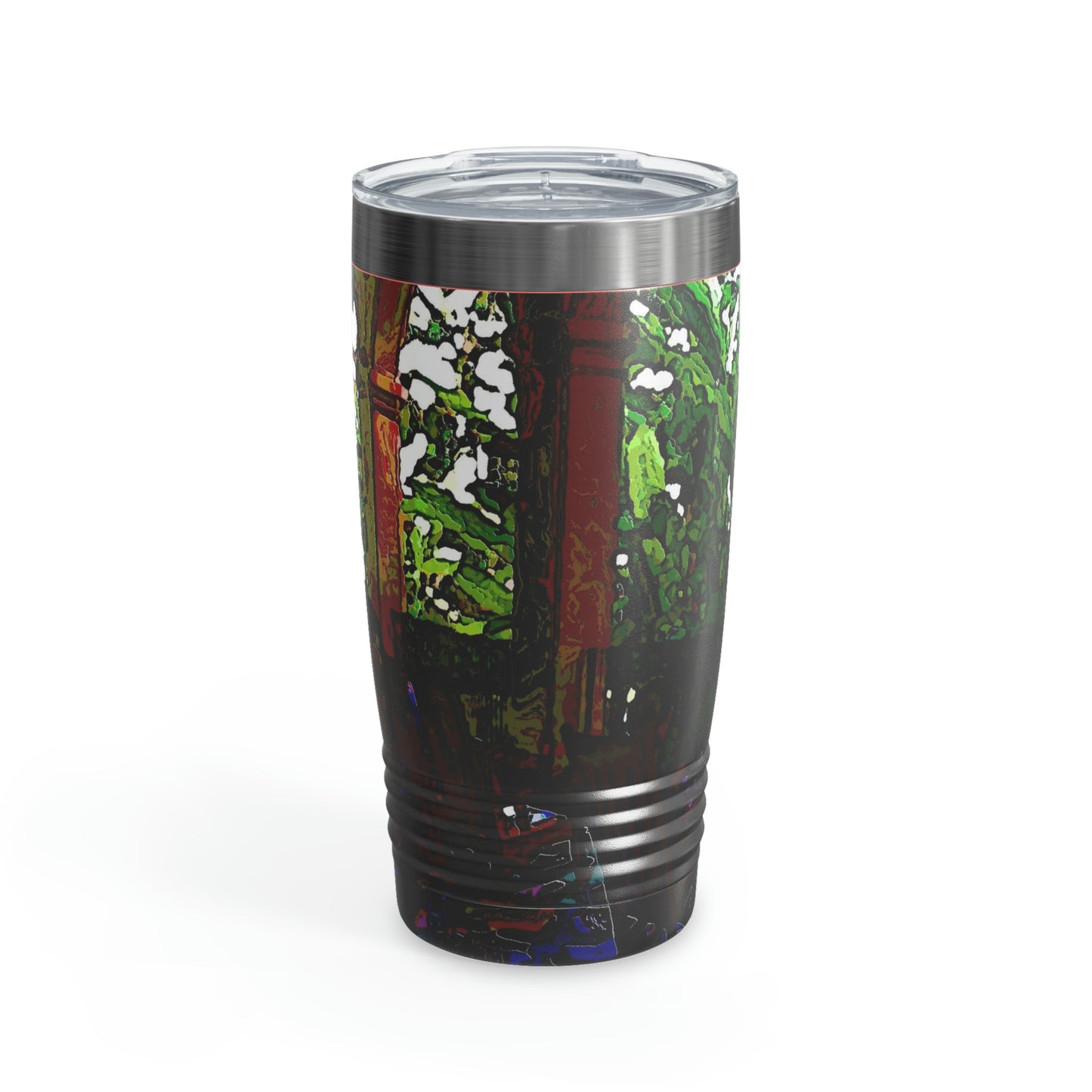 Ringneck Tumbler, 20oz ... Lanai & Rocking Chairs At: 'The Pink Palace' ... The Royal Hawai'ian ... Honolulu, HI ... '27Oct2014' ... Original Works ...