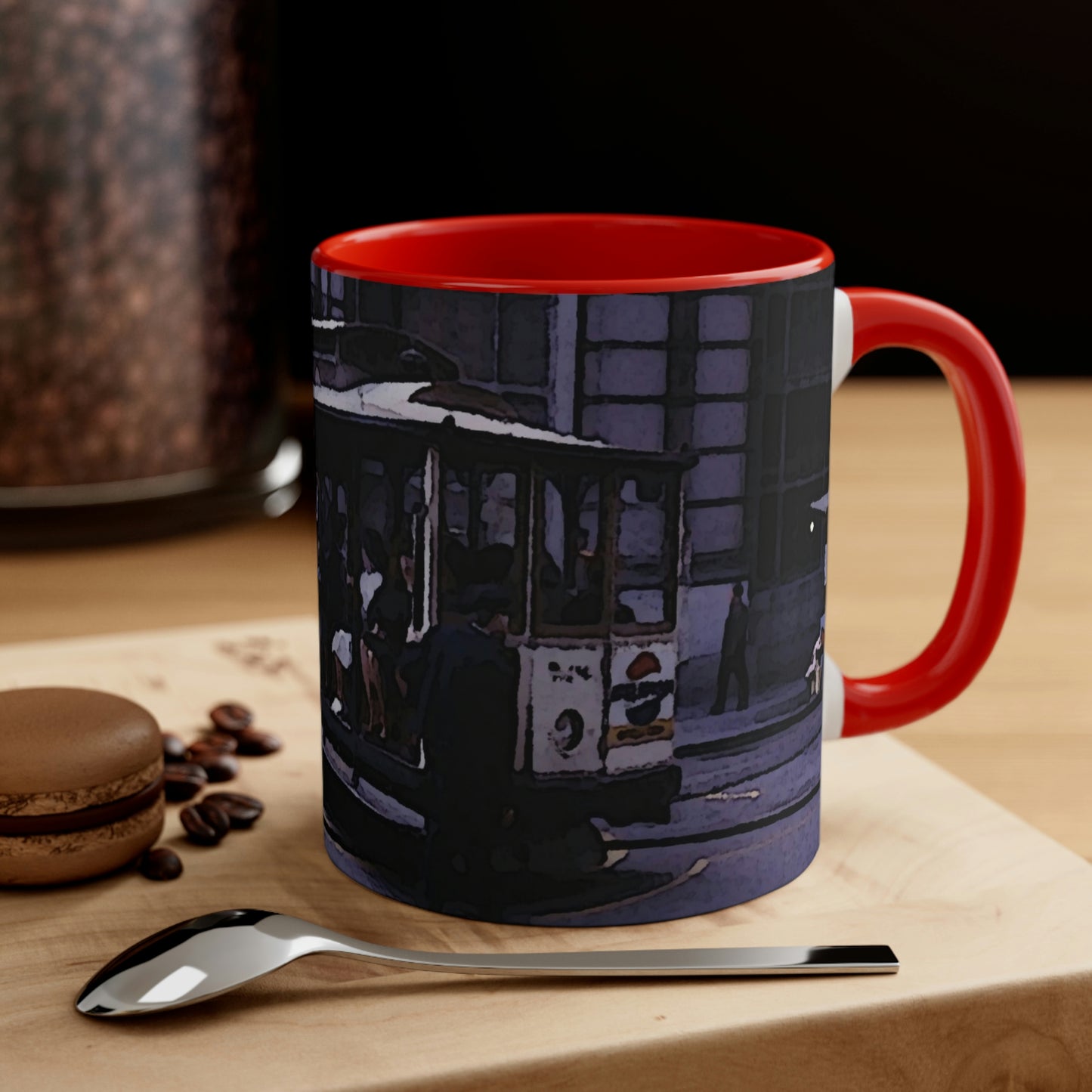 Accent Coffee Mug, 11oz ... San Francisco ... 'Rice-A-Roni-A-San Francisco Treat' ... "A Cable Car Classic" ... Family Archives: 1973 ... Original Works ...