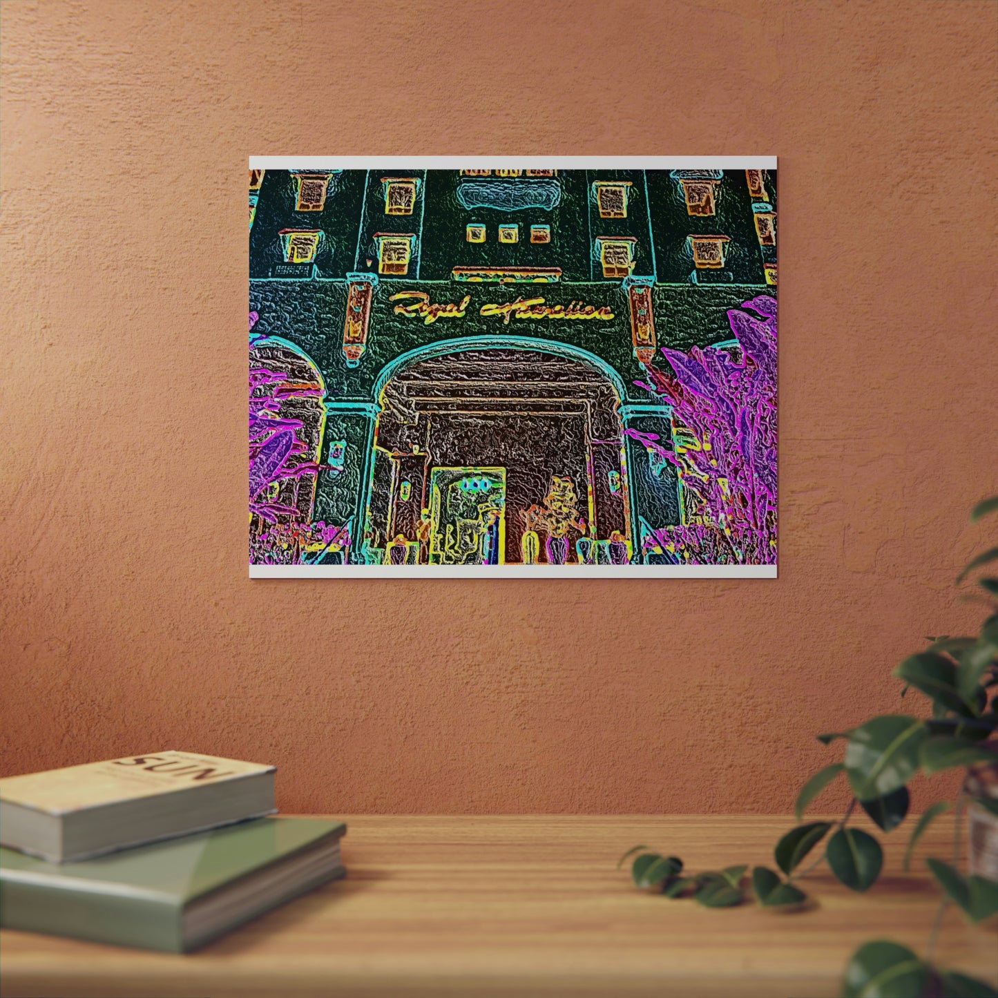 Aluminum Composite Panels ... "Entrez-Vous S'Il Vous Plait" ... The Grand Entrance: The Royal Hawai'ian (The Pink Palace) ... Waikiki, Honolulu, Oahu, HI ... October 2014 ... Original Works ...