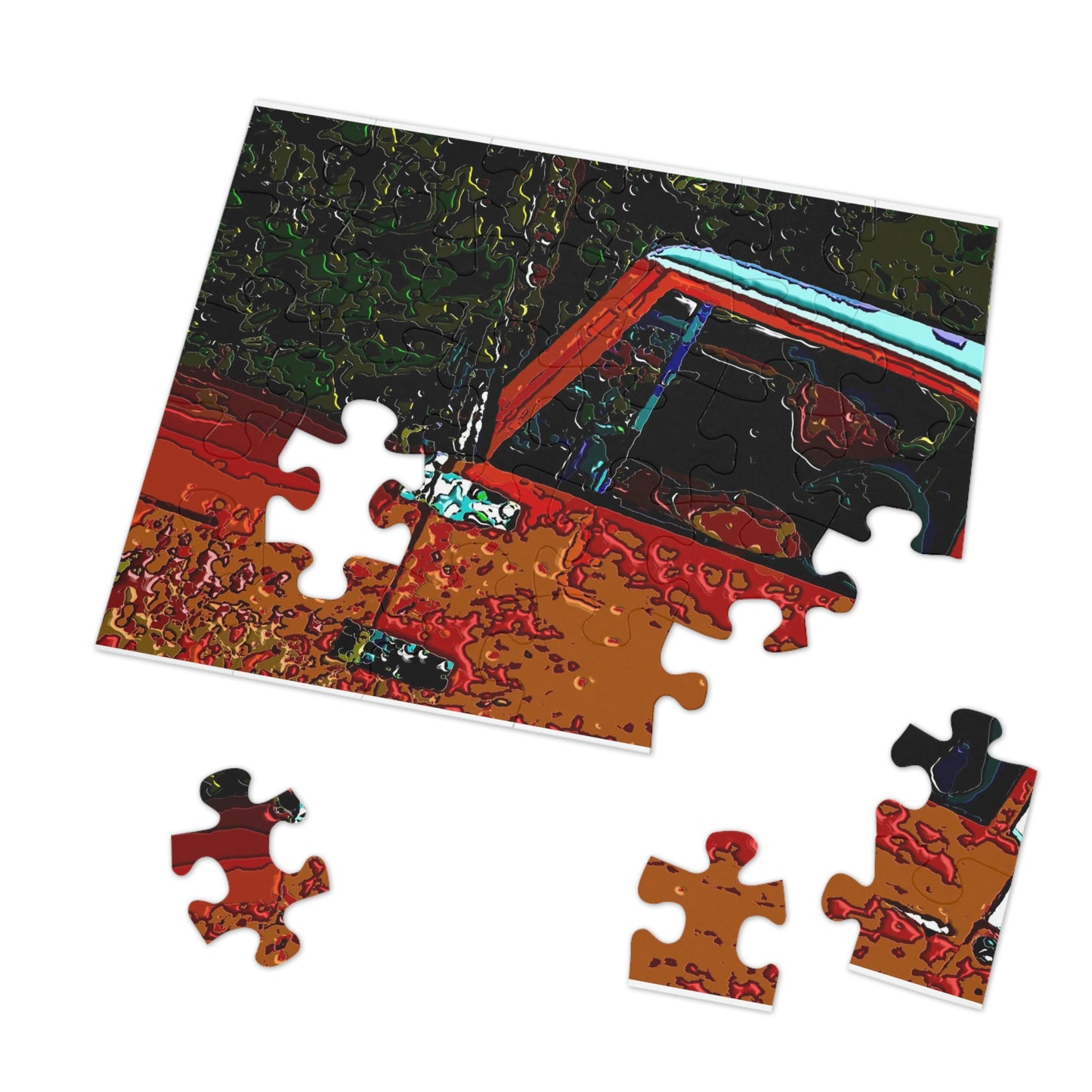 Jigsaw Puzzle (30, 110, 252, 500,1000-Piece) ... How-To-Drive-Idaho's-Mountain_Roads ... "Like A Professional'" ... "Truckin' Like The Doo-Dah-Man" ...