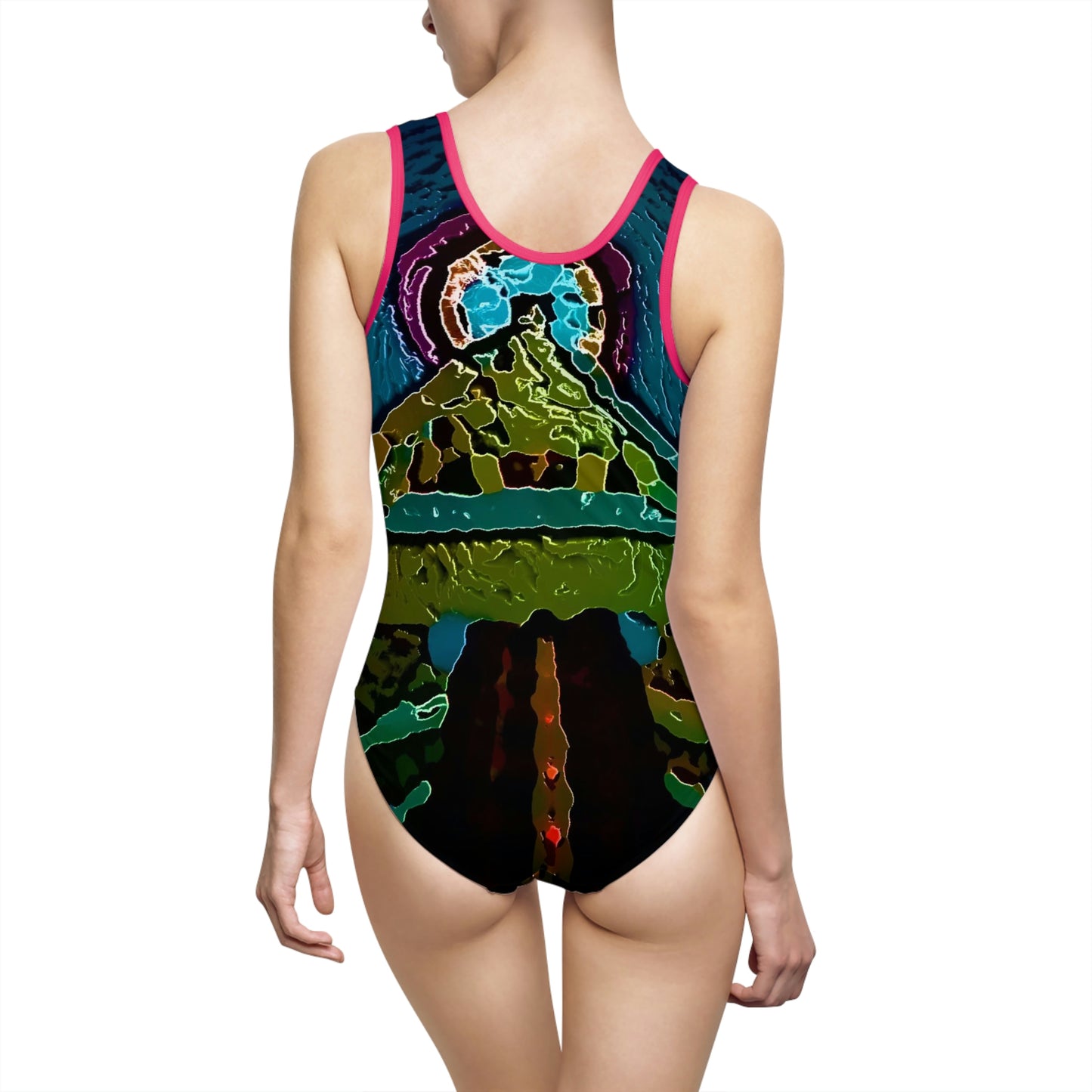 Women's Classic One-Piece Swimsuit ... Rockin' The Space Needle 'In-Style' .. " Family Archive Photo: Original Works ... Seattle World's Fair 1962