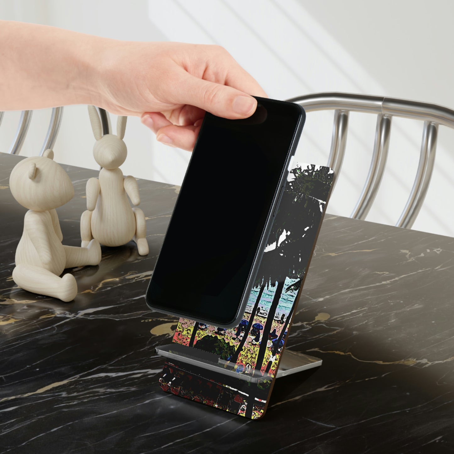Mobile Display Stand for Smartphones ... "A Beautiful Beach Amongst The Palms" ... The Outrigger Waikiki, Honolulu, Oahu ... Original Works ...