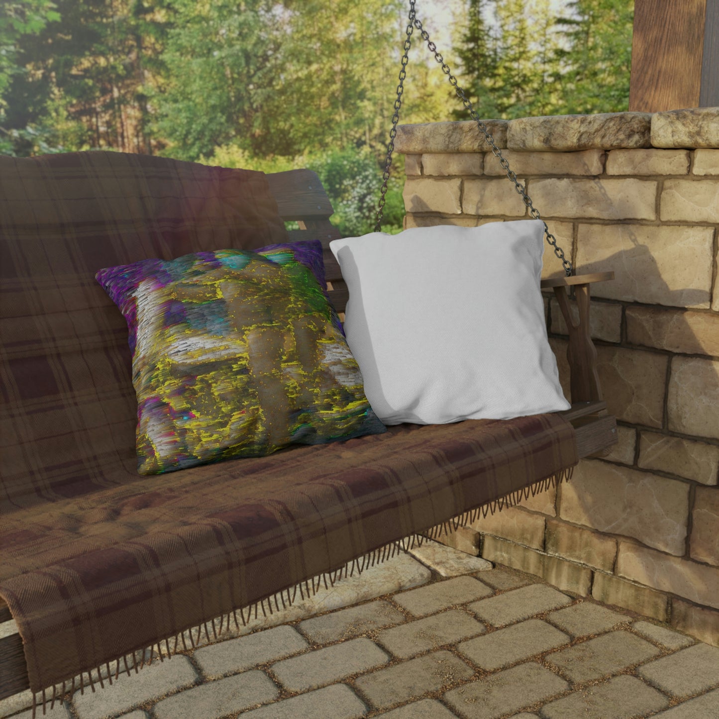 Outdoor Pillows ... "And 'I' Left His Dead A_s There By The Side-of-The-Road" ... Original Works ... (Grateful Dead: Me-And-My-Uncle)