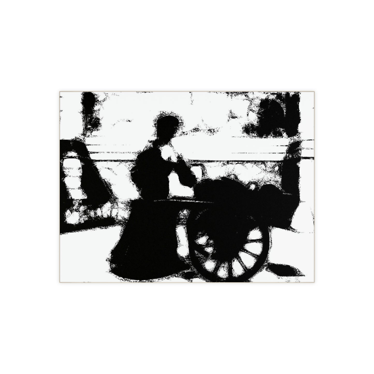 Ceramic Photo Tile ... Dublin's "Molly Malone Along Grafton Street" ... Cryin' Cockels & Muscles Alive-Alive-Oh ... Circa 2003 ... Original Works ...