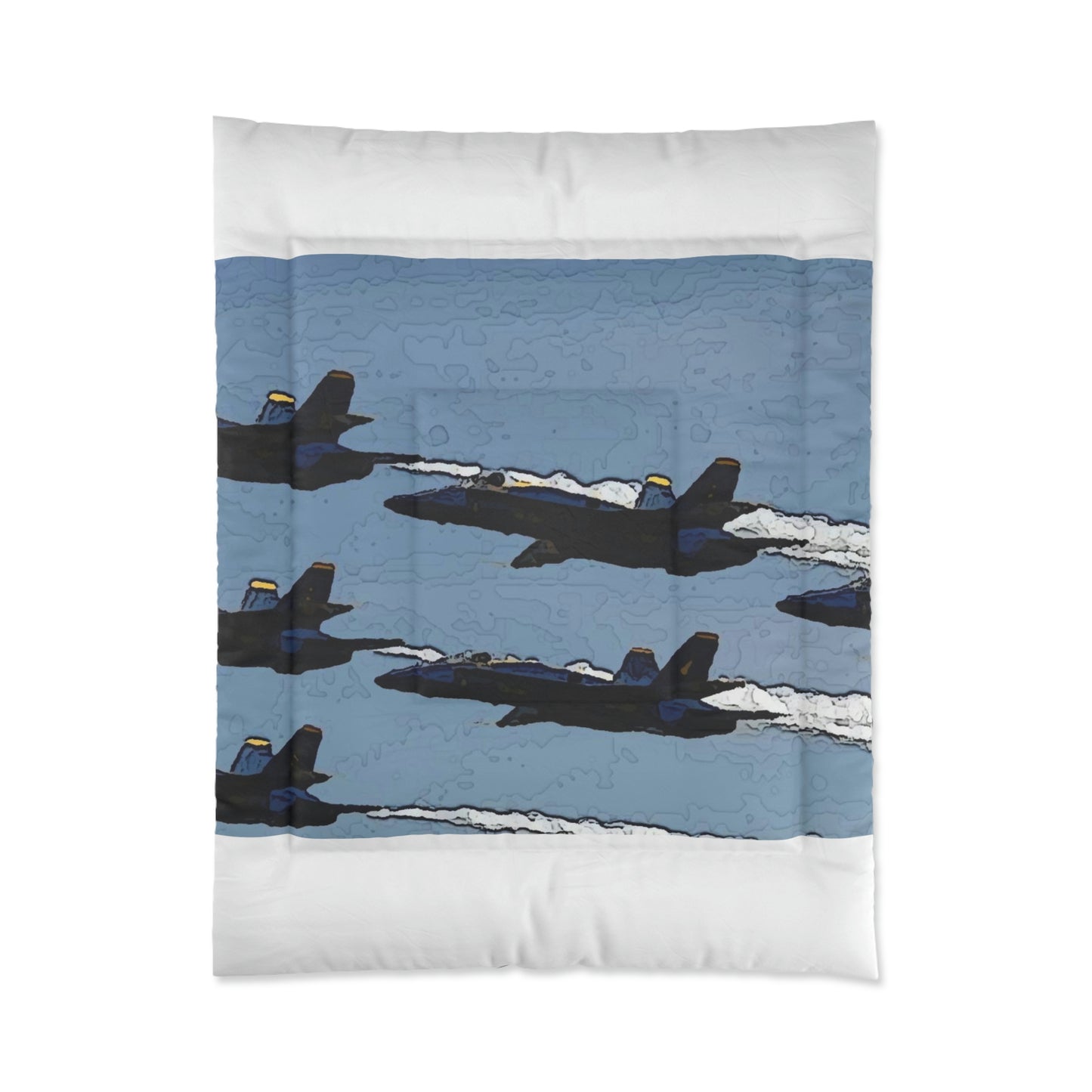 Comforter ... Seattle Seafair ..."Blue Angels Run Over Lake Washington" ... Circa Mid 1980's ... Dr FJ Holt ... Original Works ...