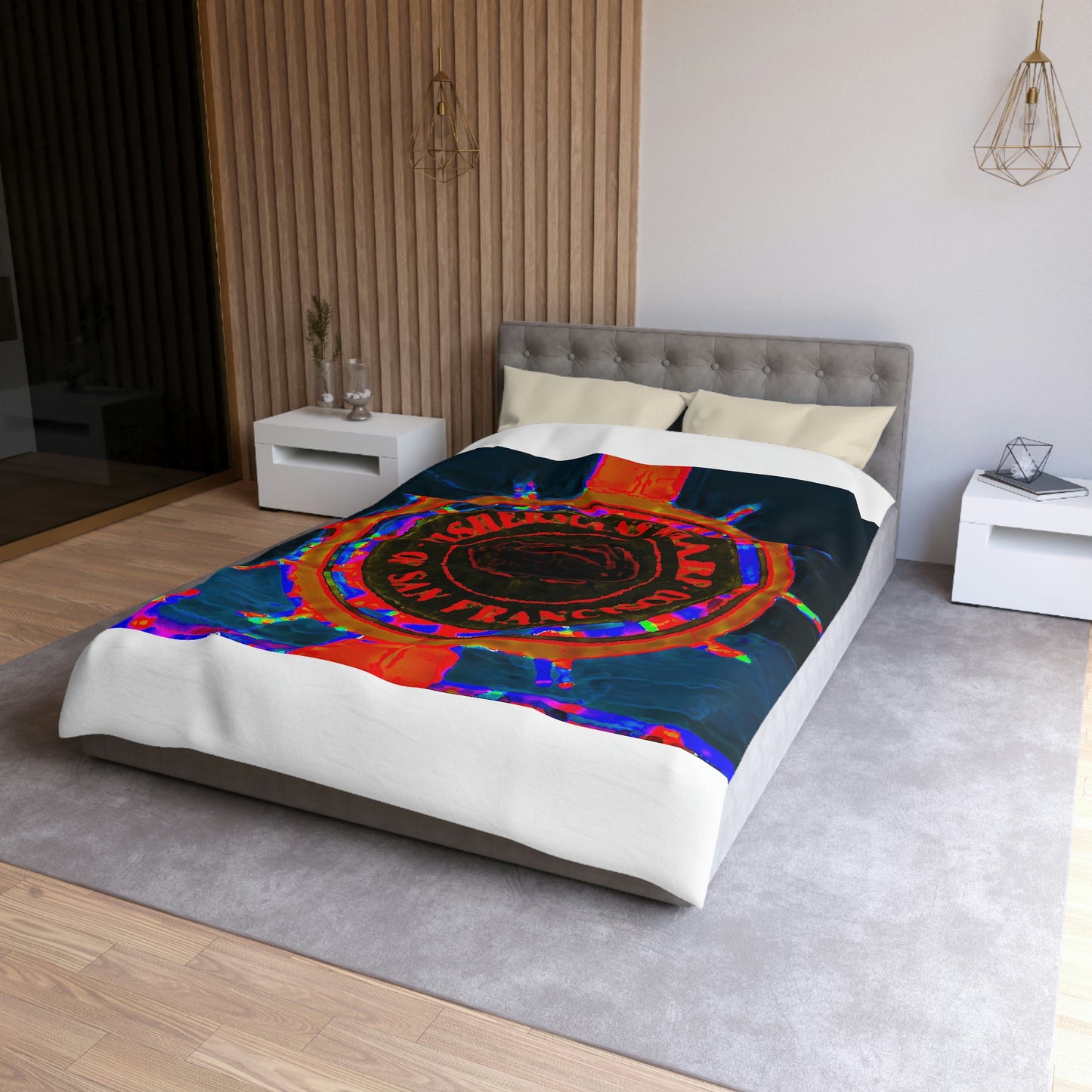 Microfiber Duvet Cover... "No.9 Fishermen's Grotto - Fishermen's Wharf, SF, California" ... Family Archives: 1970's ... Original Works ...