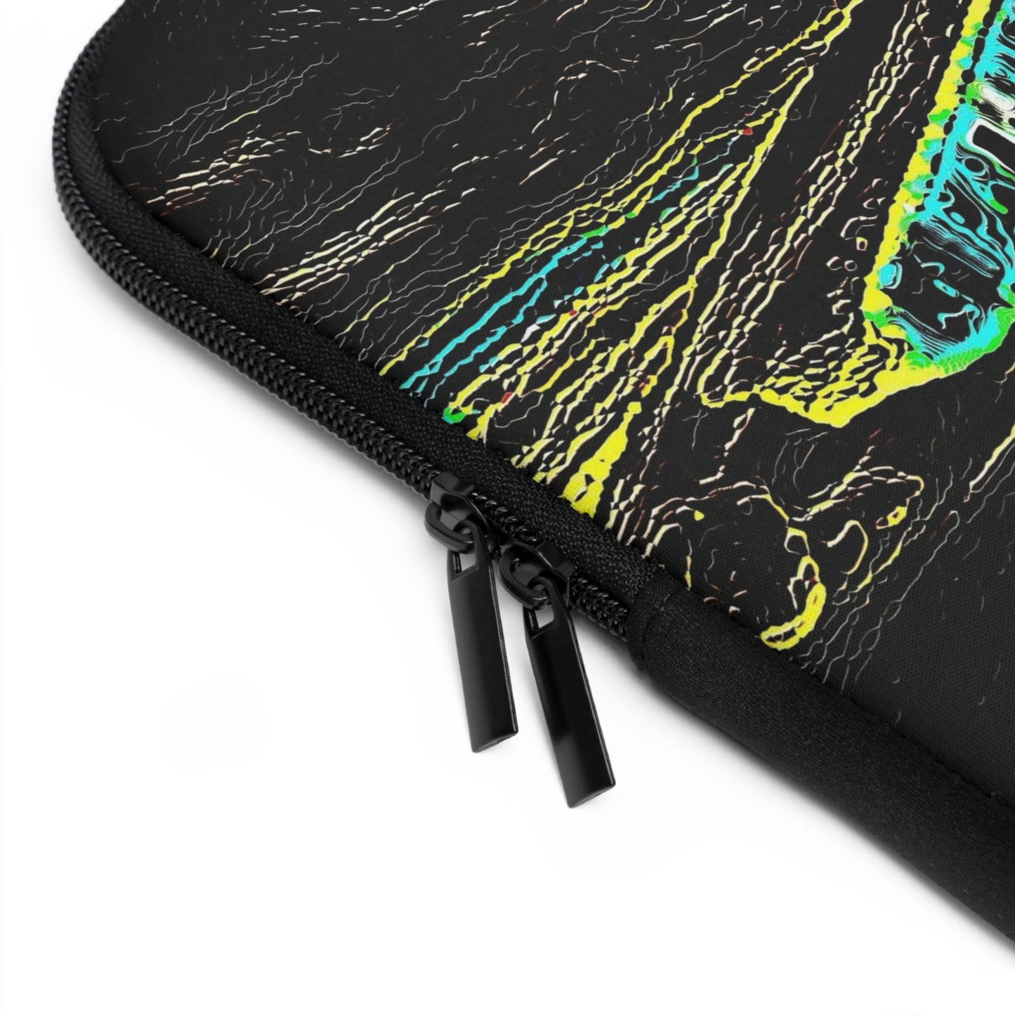 Laptop Sleeve ... "Snow Vehicle In Snow Storm At-Rest" ... Circa 12Mar23 ... Central Idaho ... 18-Hours Rendering Time: Original Works ...