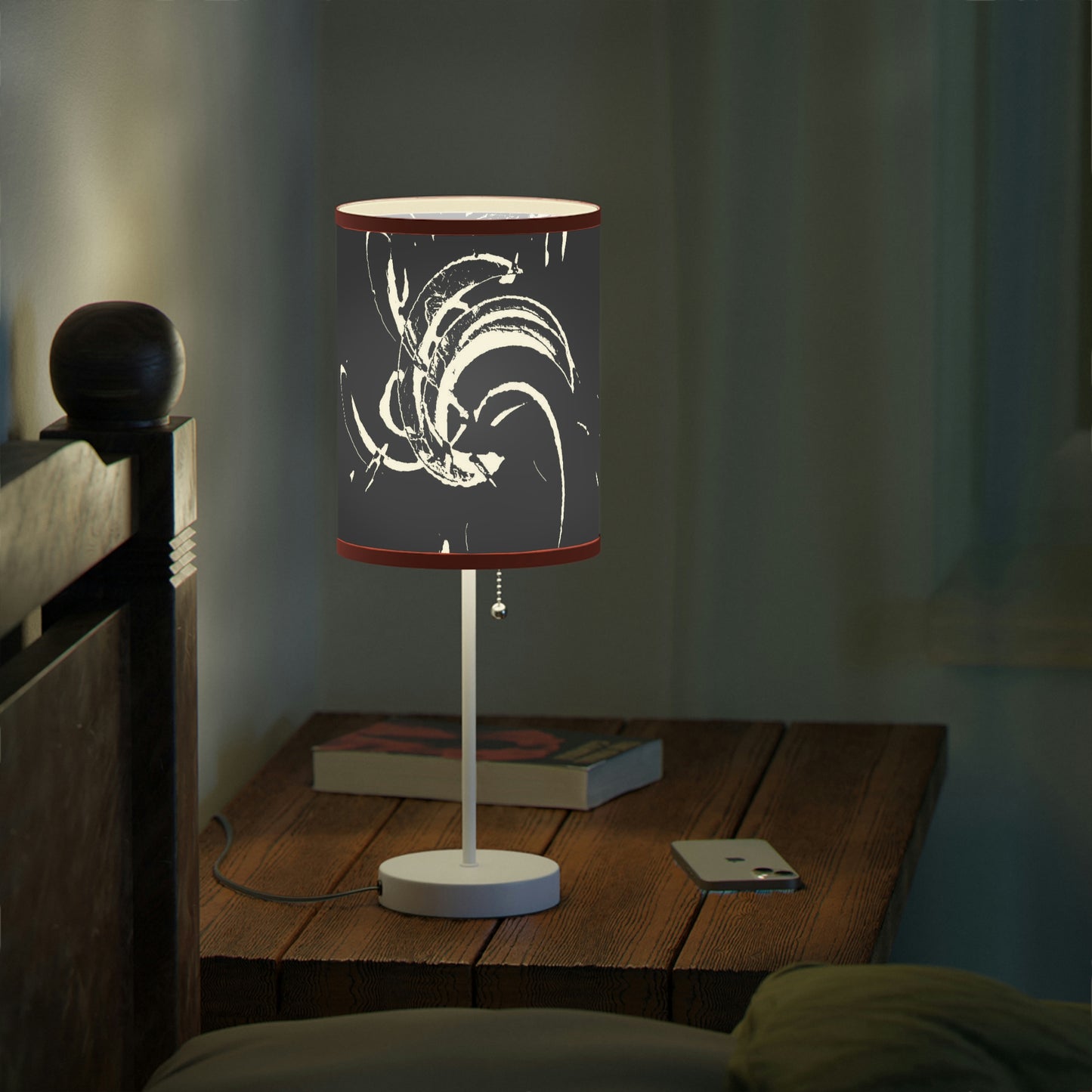Lamp on a Stand, US|CA plug ..."Waning Moon" ... Central Idaho ... October 2022 ... Rendering Time: 22 Hours ... Original Works ...