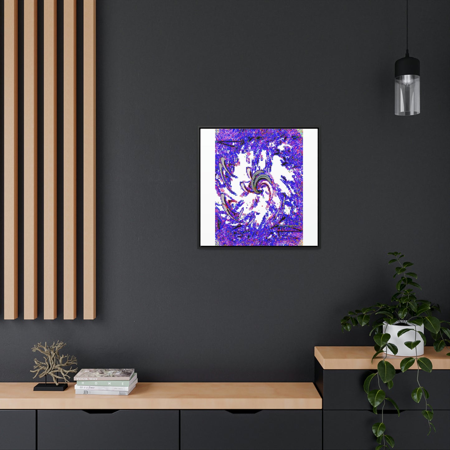 Gallery Canvas Wraps, Square Frame ... "Waning Moon" ... Central Idaho ... October 2022 ... Rendering Time: 22 Hours ... Original Works ...