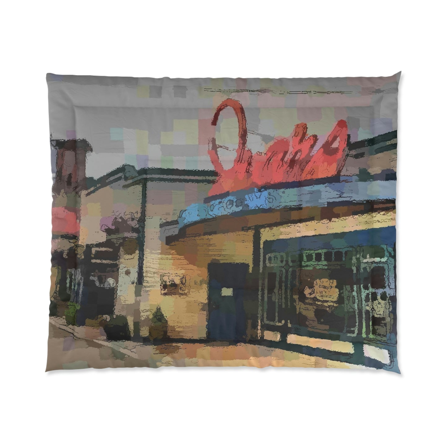 Comforter ... In-A-Hurry & Stressed? ... Remember: Keep "Clam" ... Clam_Happy ...  'Ivars: Seattle Waterfront' ... Personal Archives ... Original Works ...