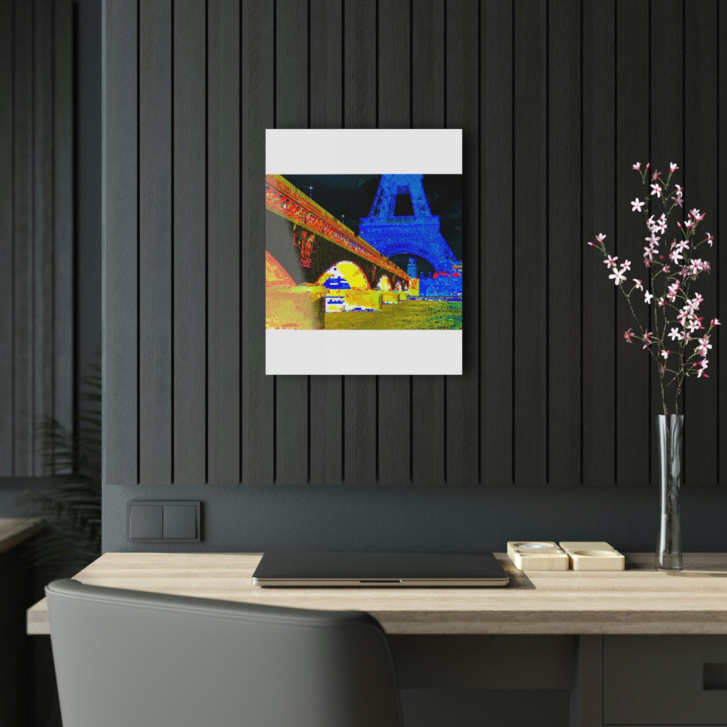 Acrylic Prints ...  Le Tour D'Eiffel ..."Along The Water" ... Barbara Joan Bonnell-Holt ... Le Voyage De Paris: 1972 ... Original Works ...