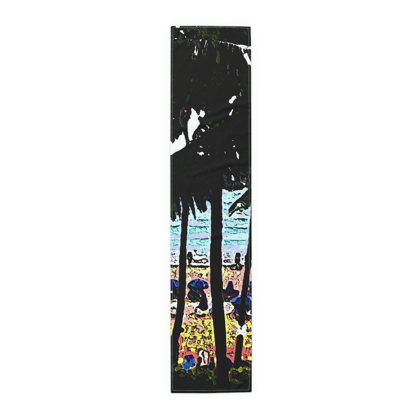 Table Runner (Cotton, Poly) ... "A Beautiful Beach Amongst The Palms" ... The Outrigger Waikiki, Honolulu, Oahu ... Original Works ...