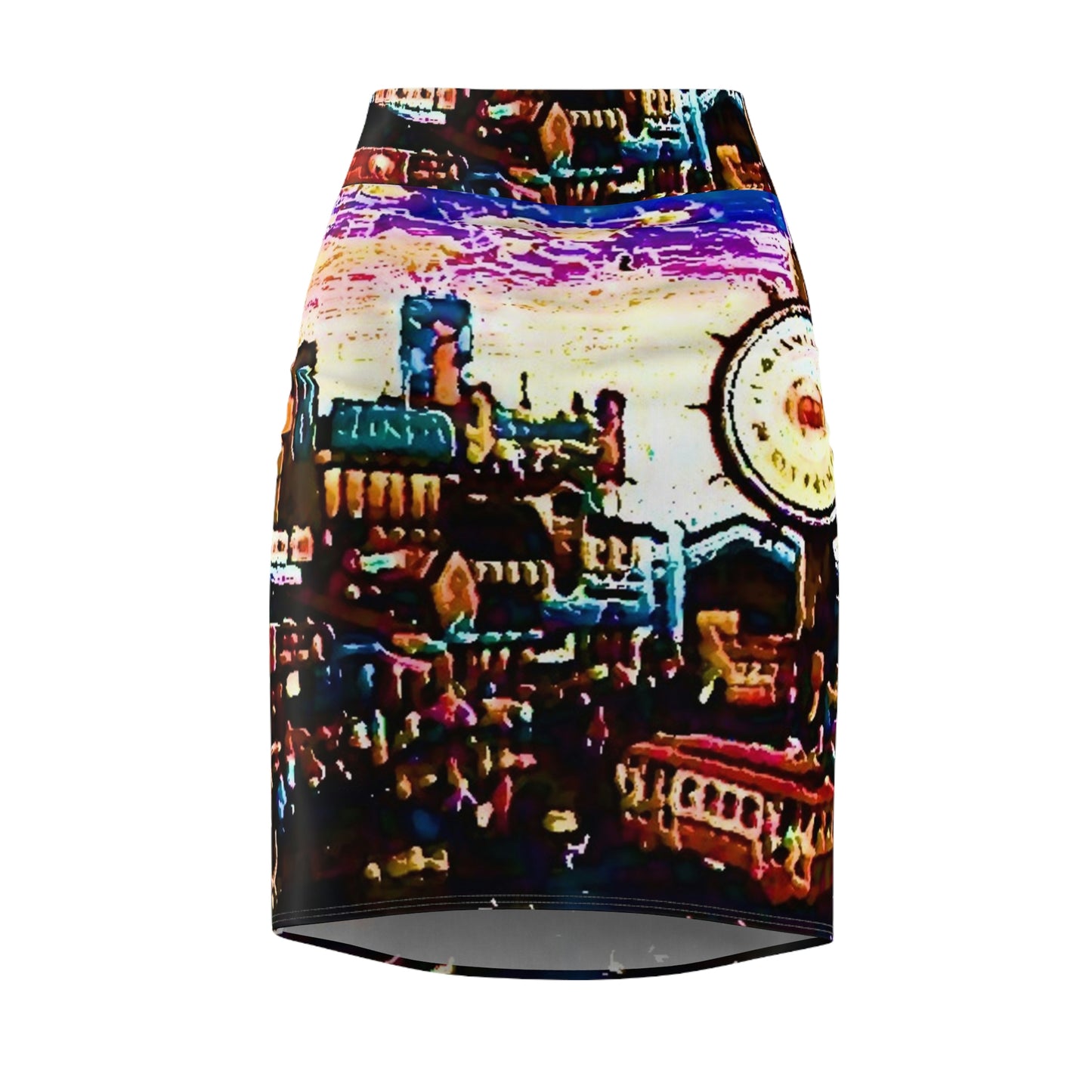 Women's Pencil Skirt ... "No.9 Fishermen's Grotto - Fishermen's Wharf, SF, California" ... Family Archives: 1970's ... Original Works ...