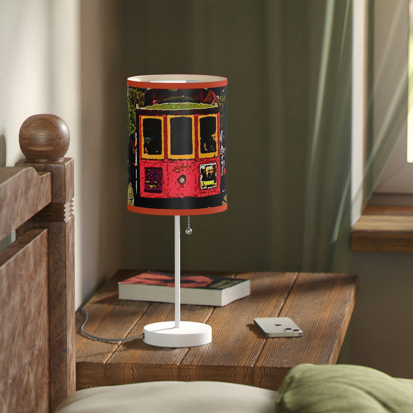 Lamp on a Stand, US|CA plug ... San Francisco ... 'A Rice-A-Roni-A-San Francisco Treat' ... "A Cable Car Classic" ... Family Archives: 1973 ... Original Works ...