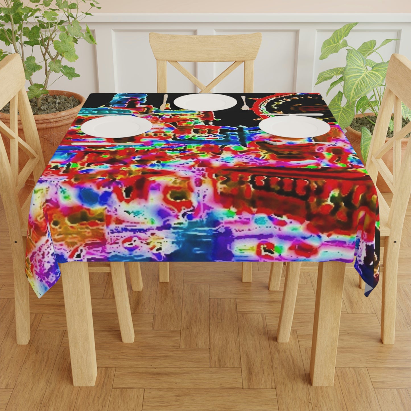 Tablecloth ... "No.9 Fishermen's Grotto - Fishermen's Wharf, SF, California" ... Family Archives: 1970's ... Original Works ...